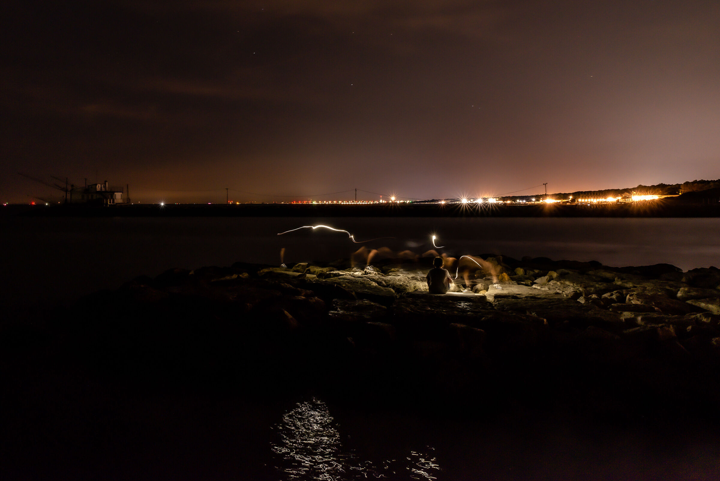 "Sitting on the dock of the bay"
