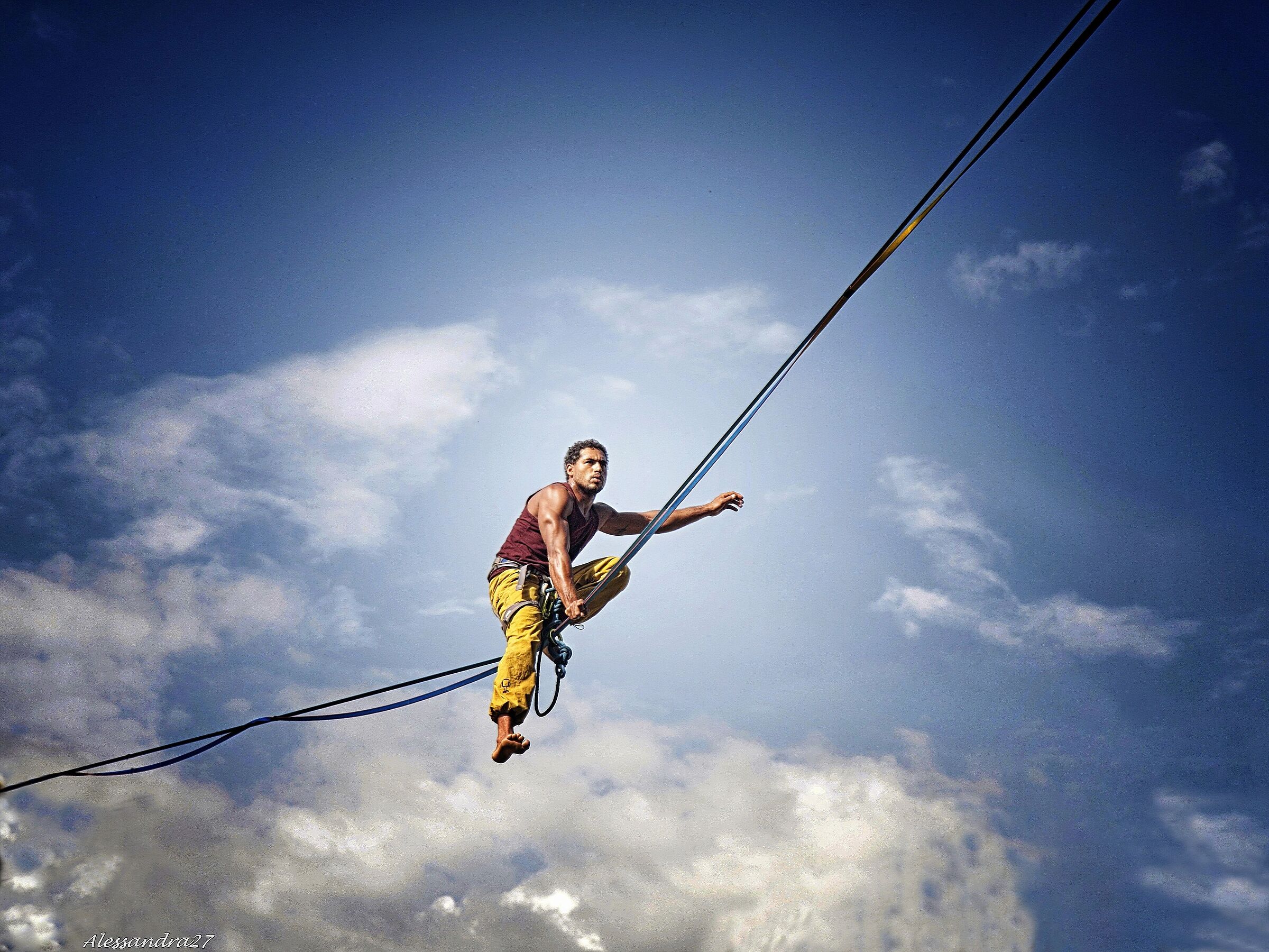 .... in equilibrio tra una nuvola e l'altra ....