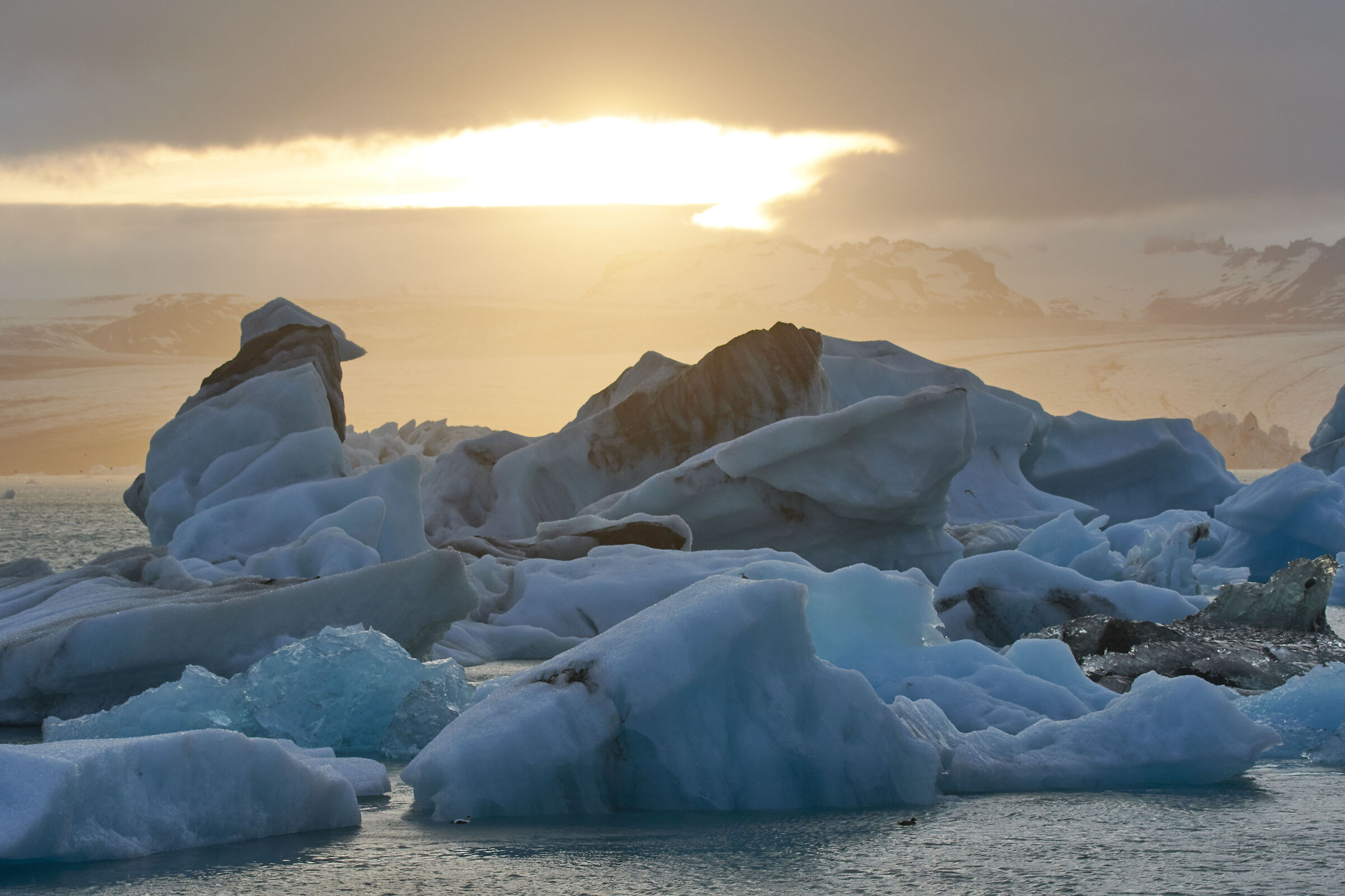 JokullSarlon At sunset