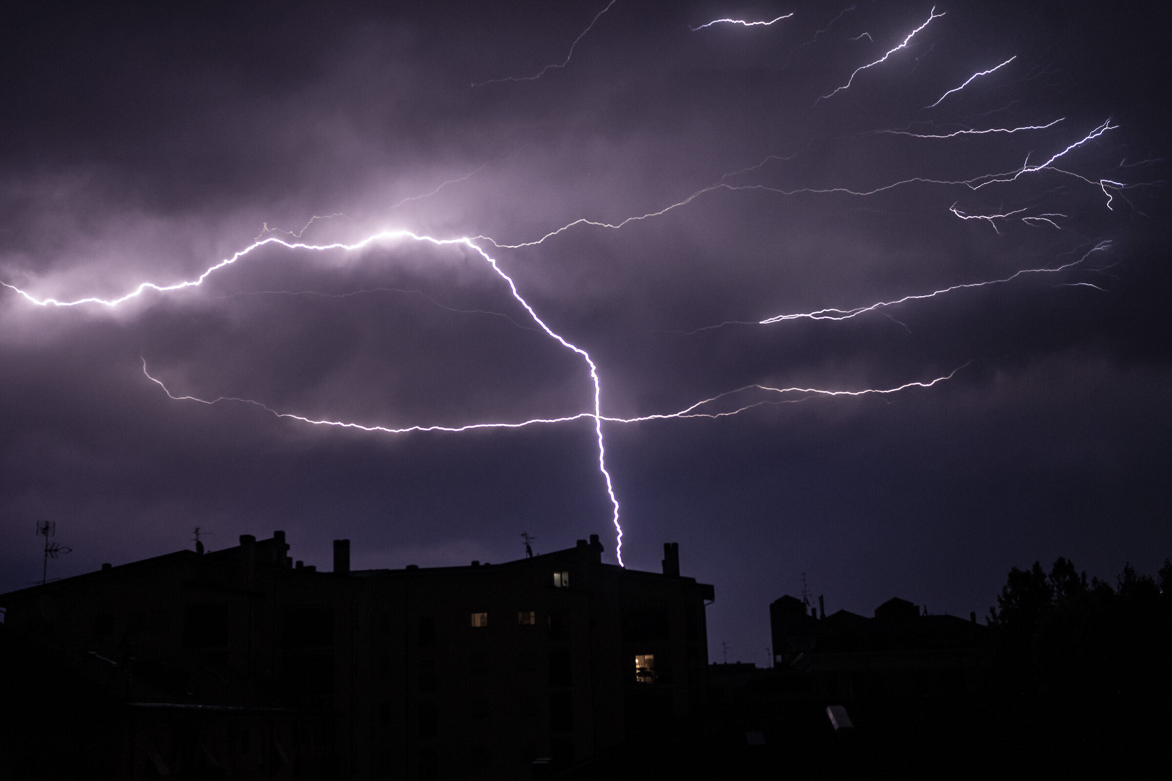 The first lightning bolt