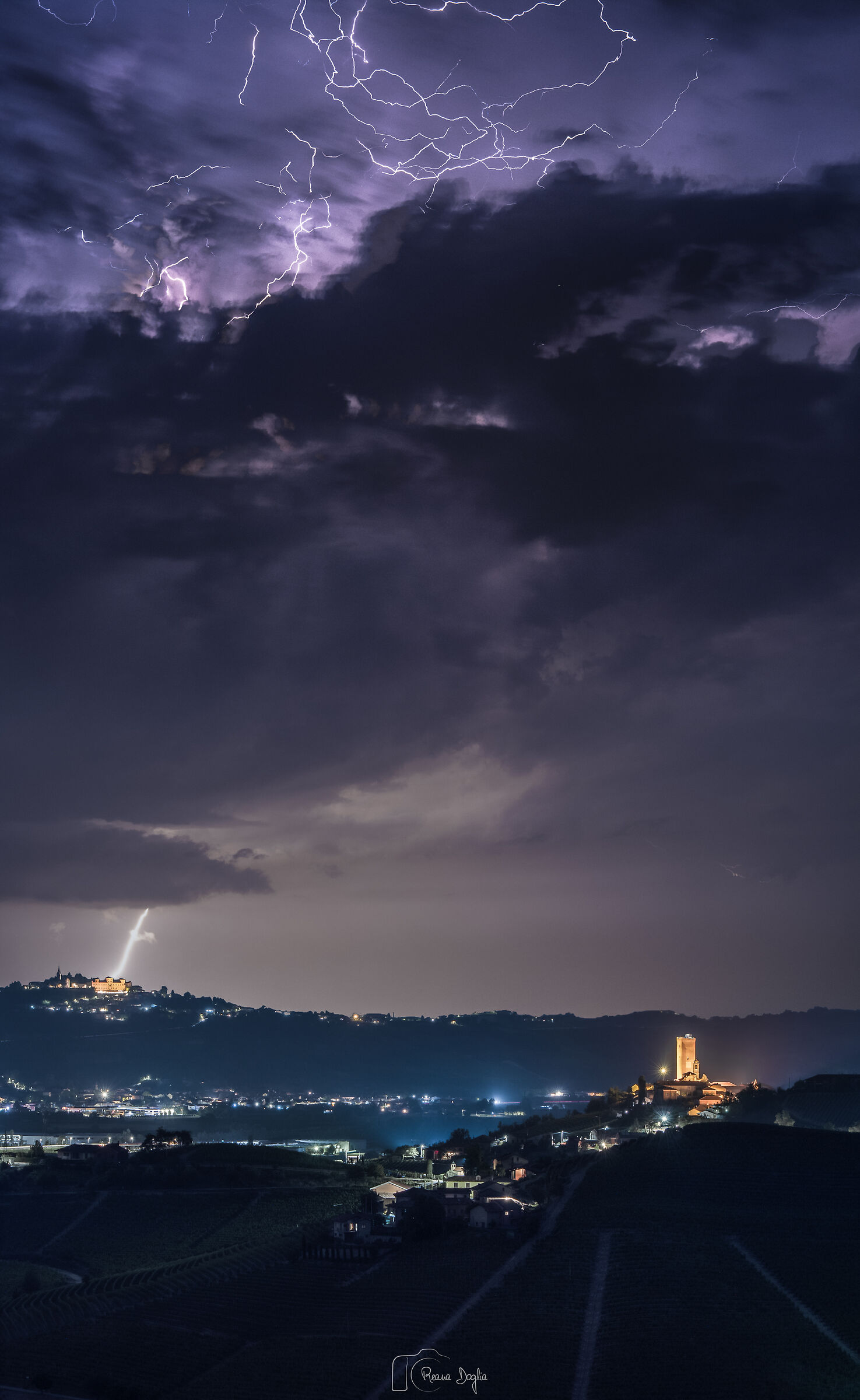 Lightning storm in Langa