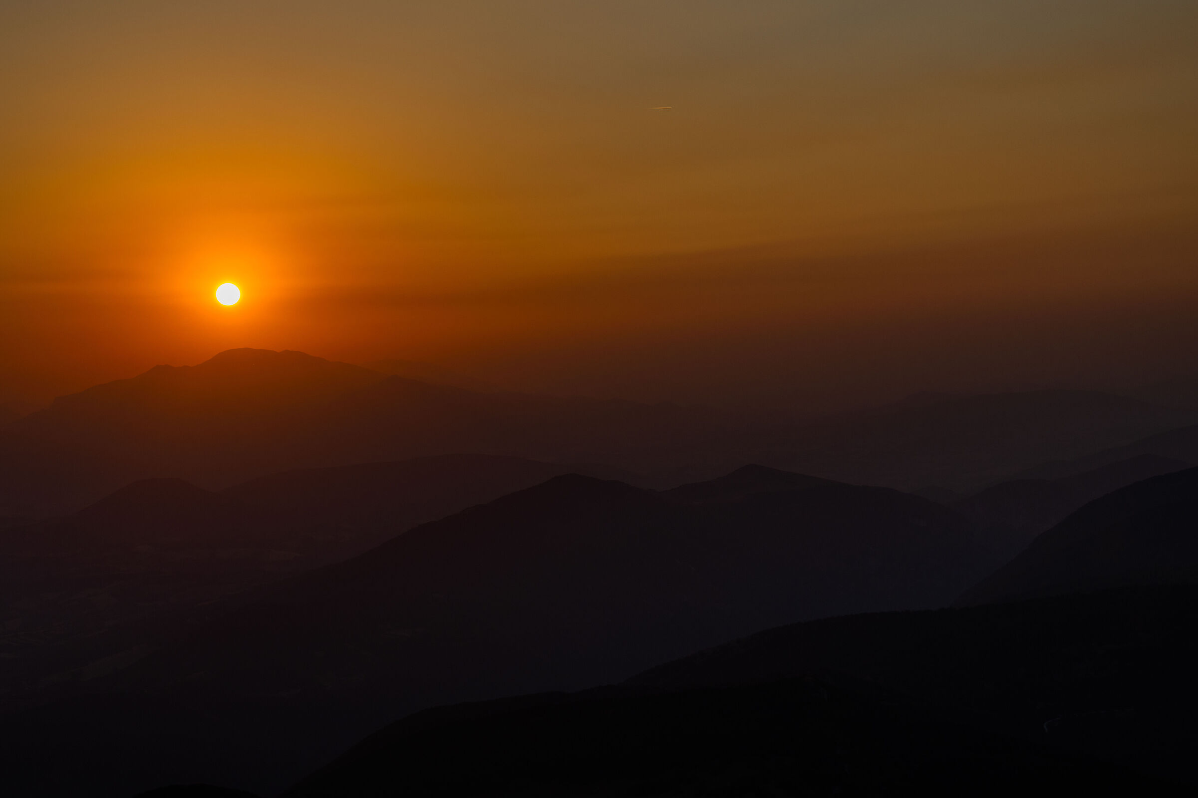 Tramonto a San Vicino