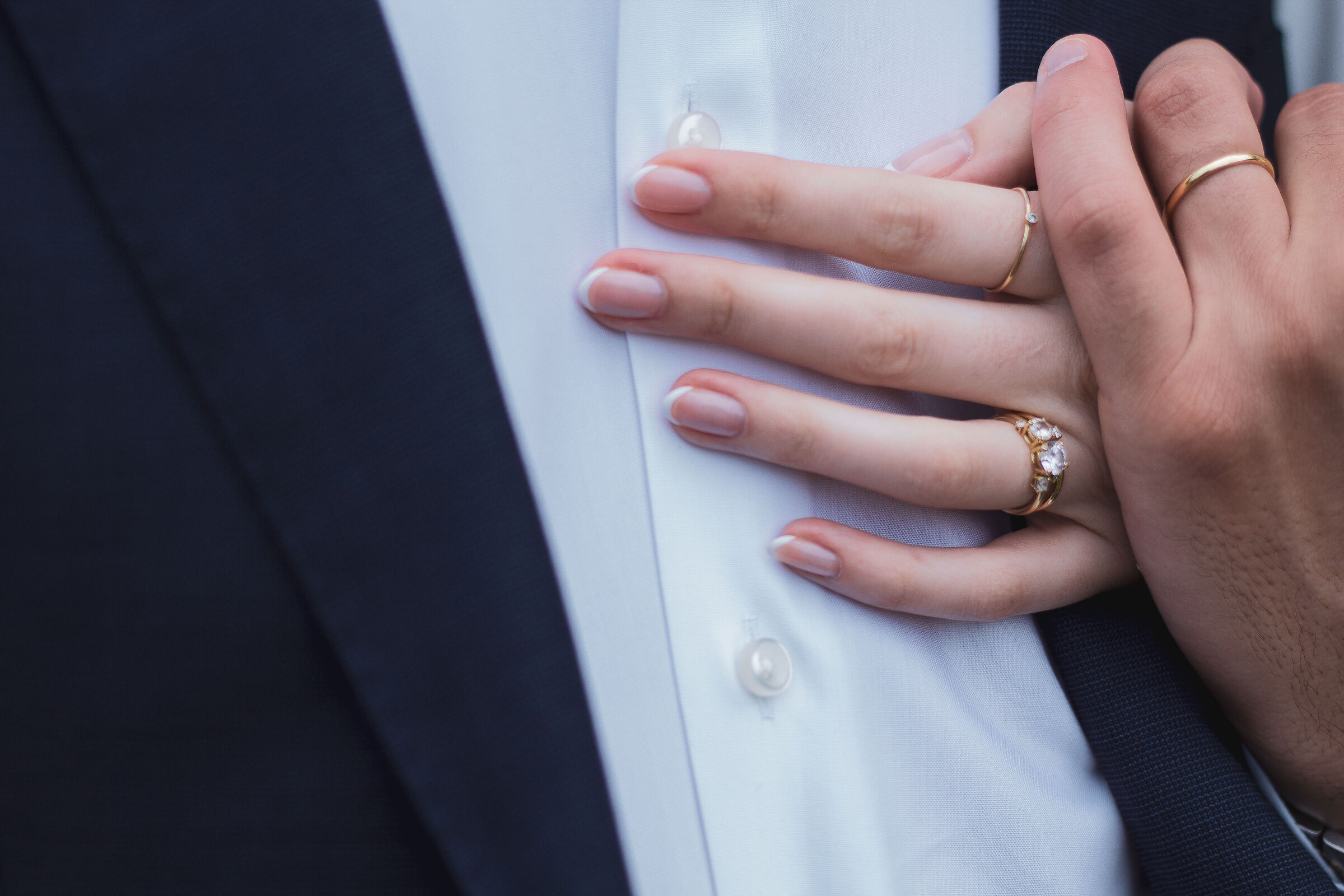 Sposa francese, french sulle mani