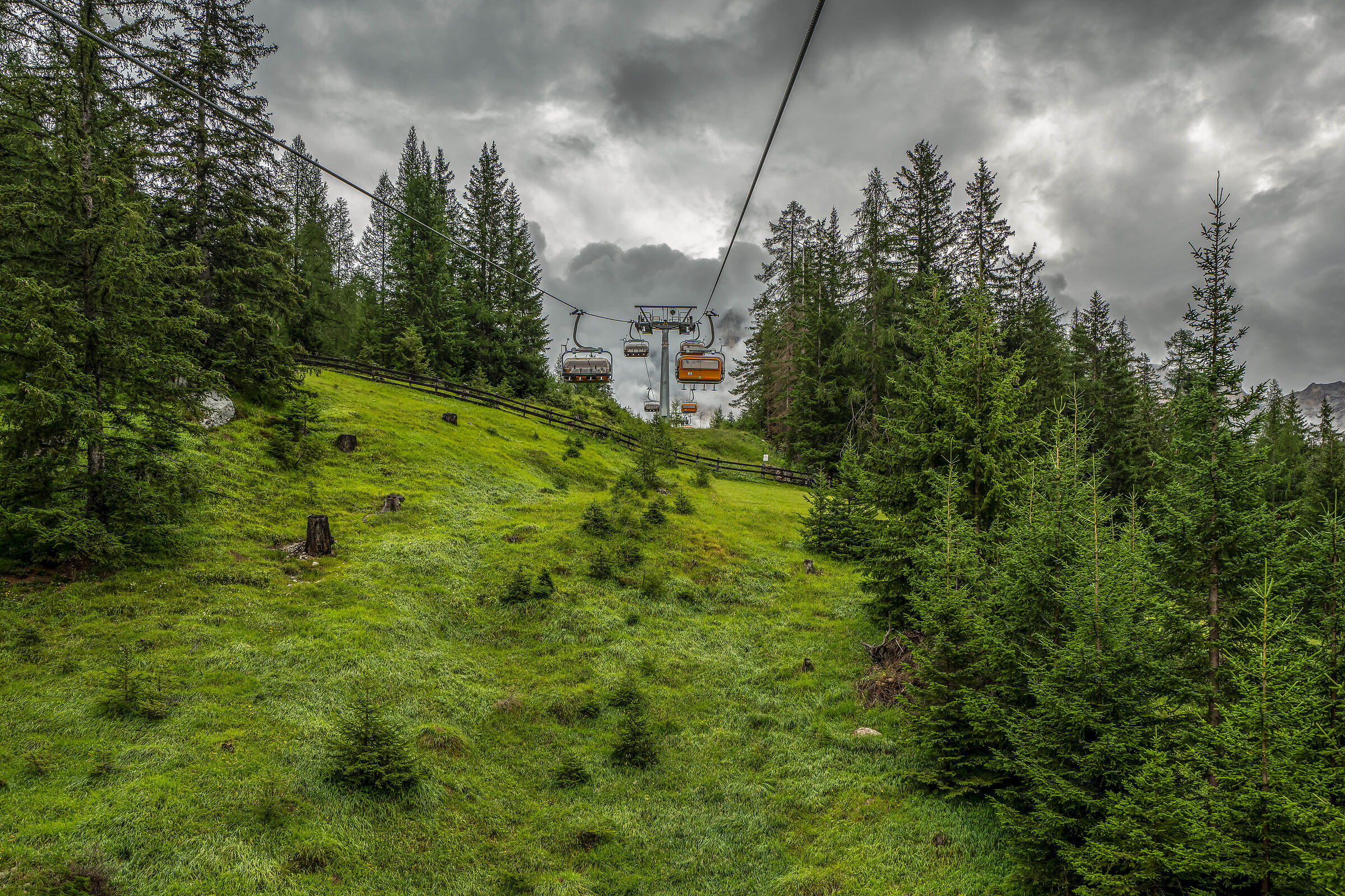 con la seggiovia verso il cielo......