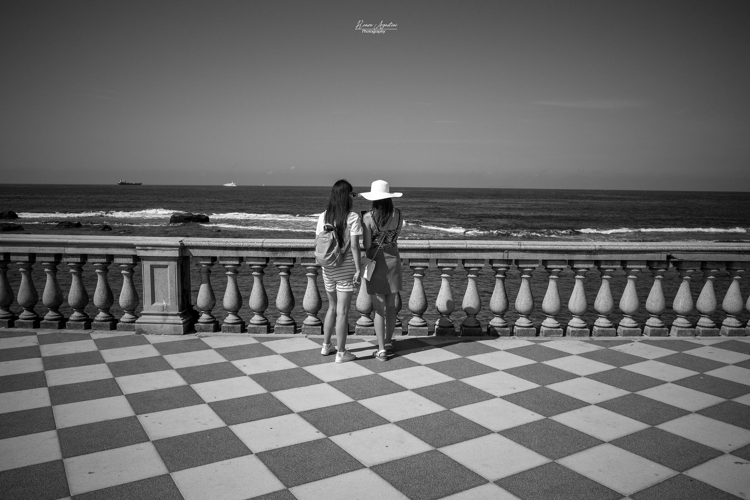 The girl with the white hat