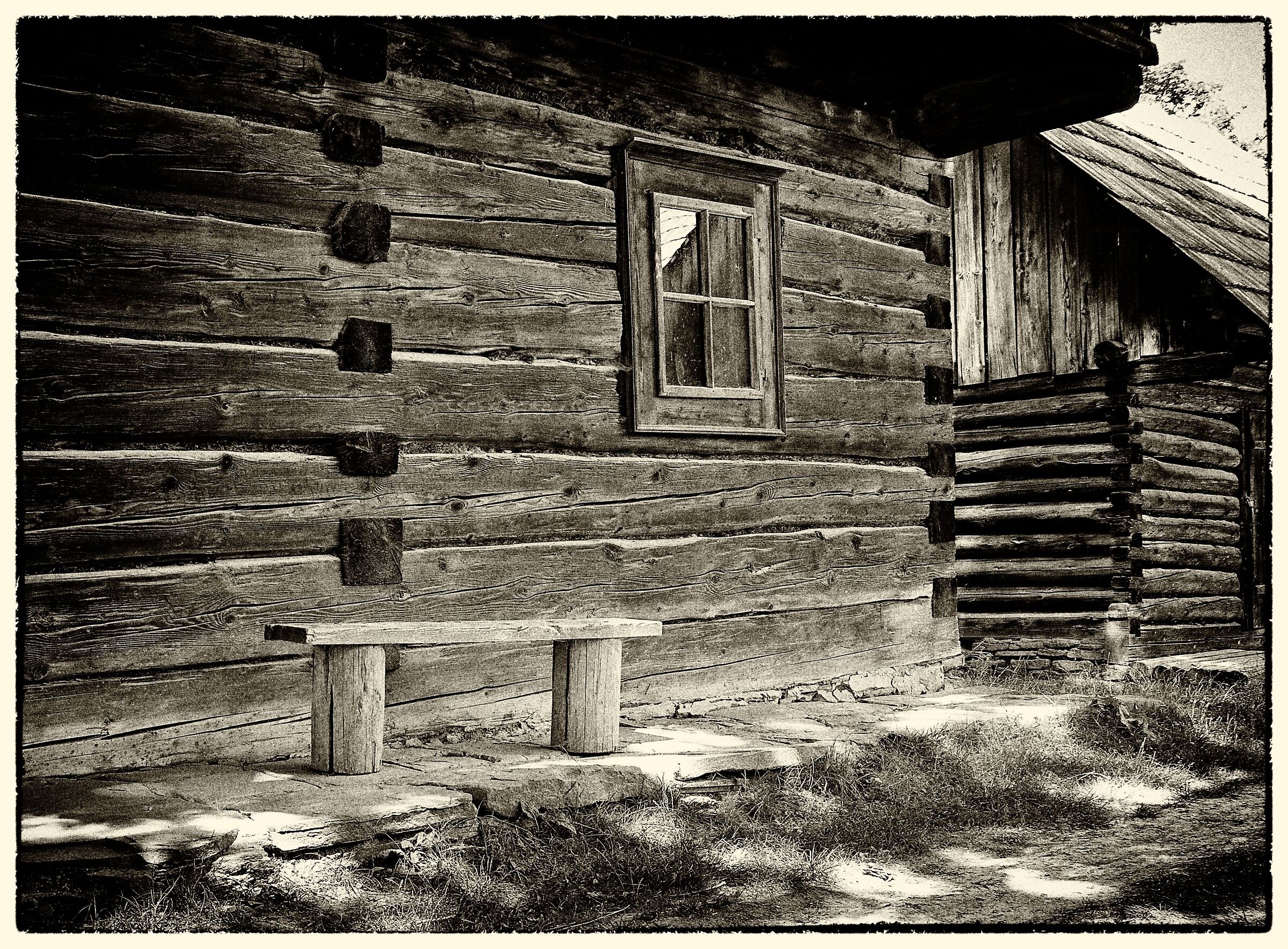 village - black and white