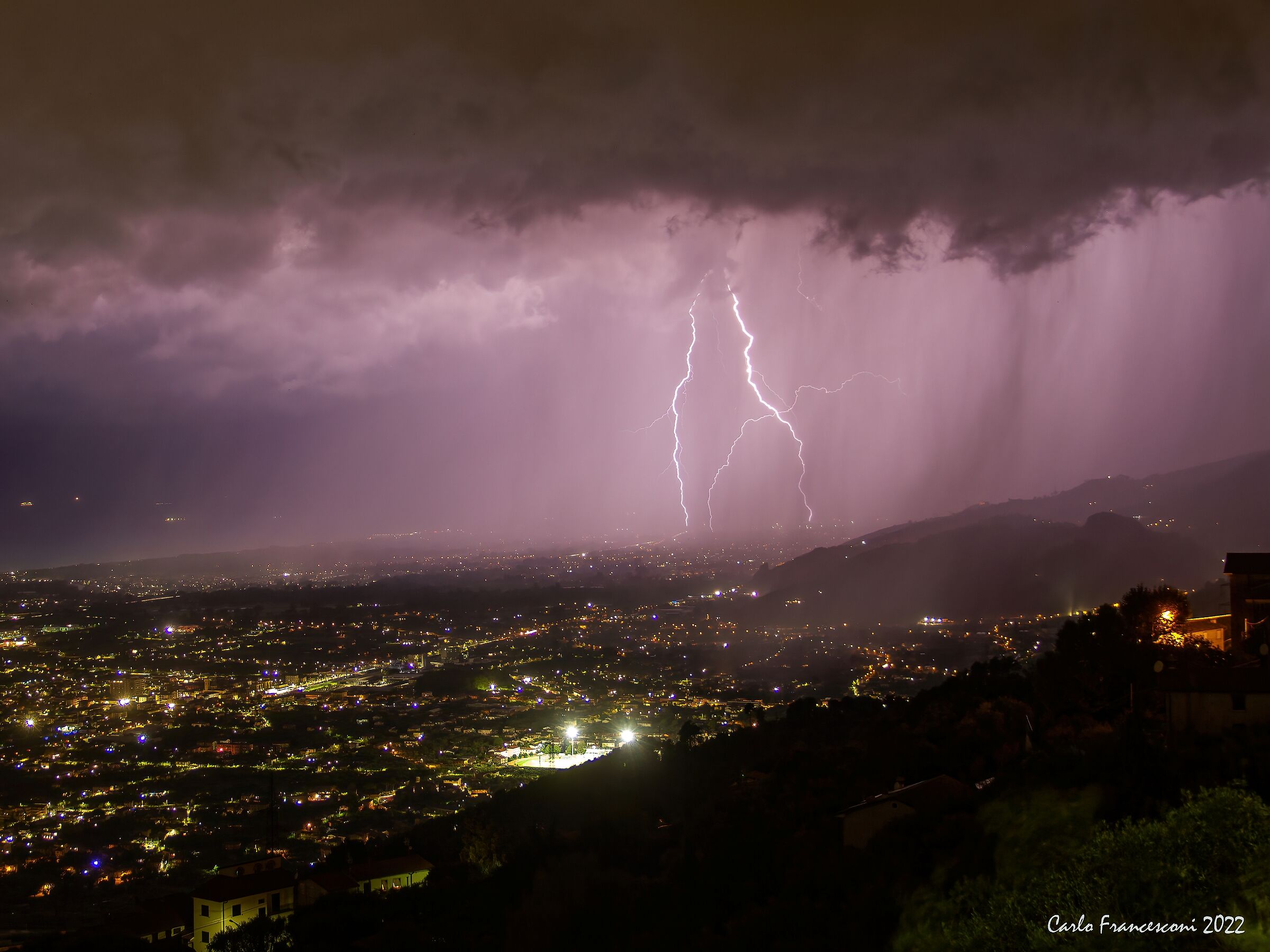 Lightning from capriglia - Pietrasanta