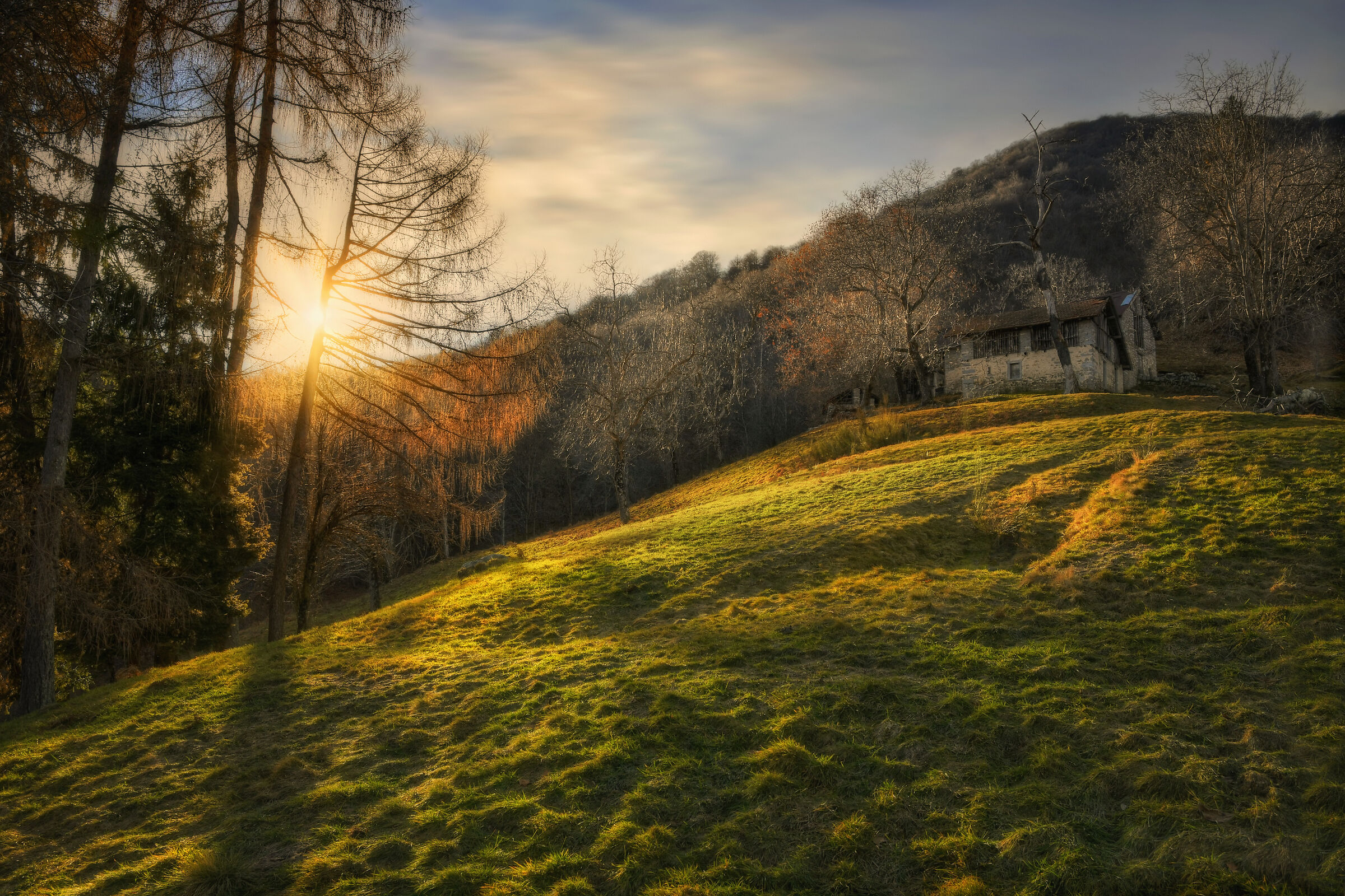 Tramonto all'alpe Salvetti