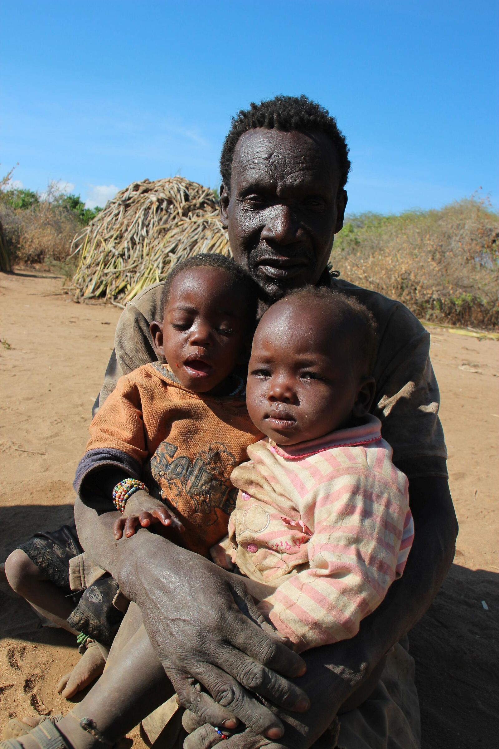 Grandfather and nipiti Hadzabe