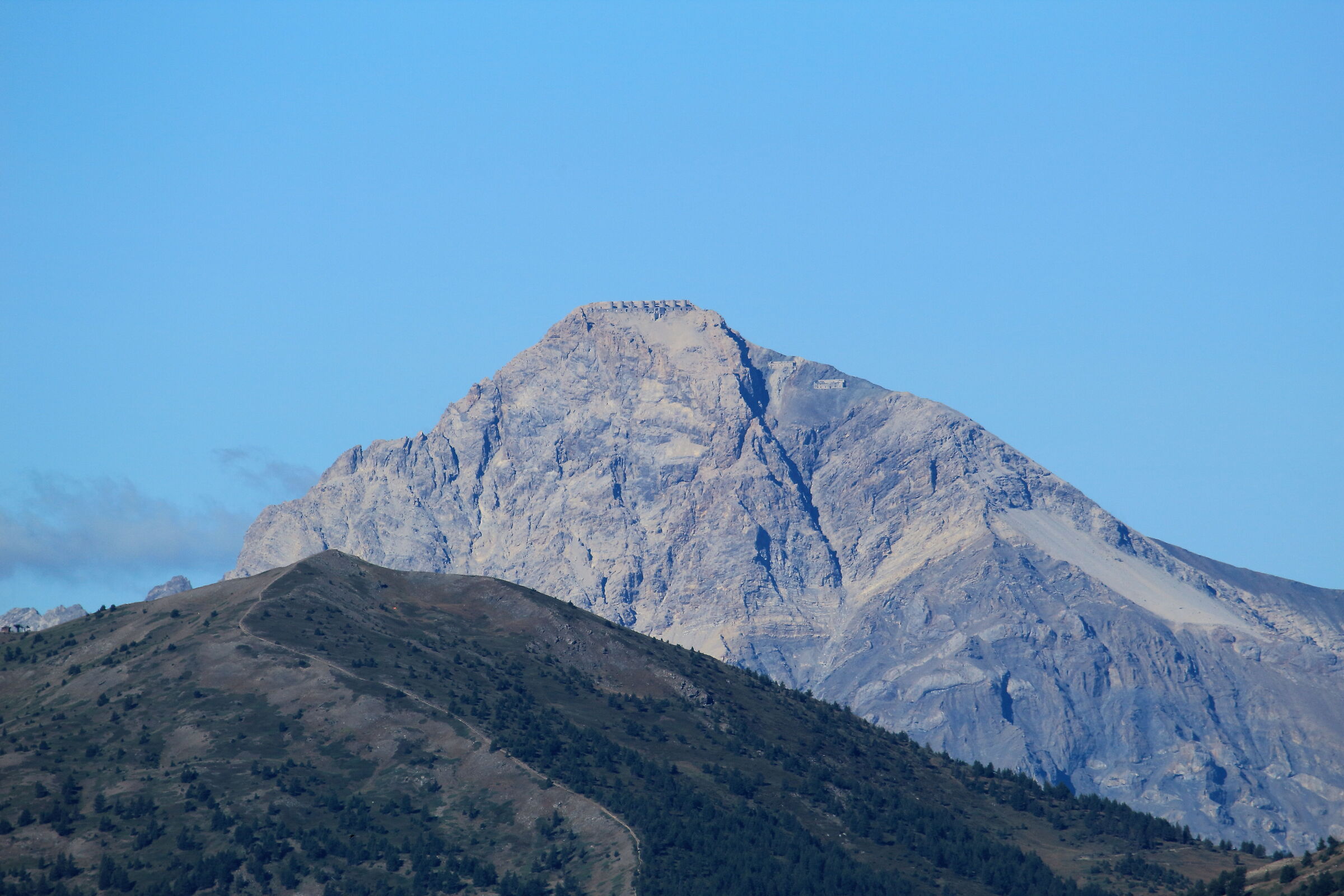 Chaberton dal colle delle Finestre