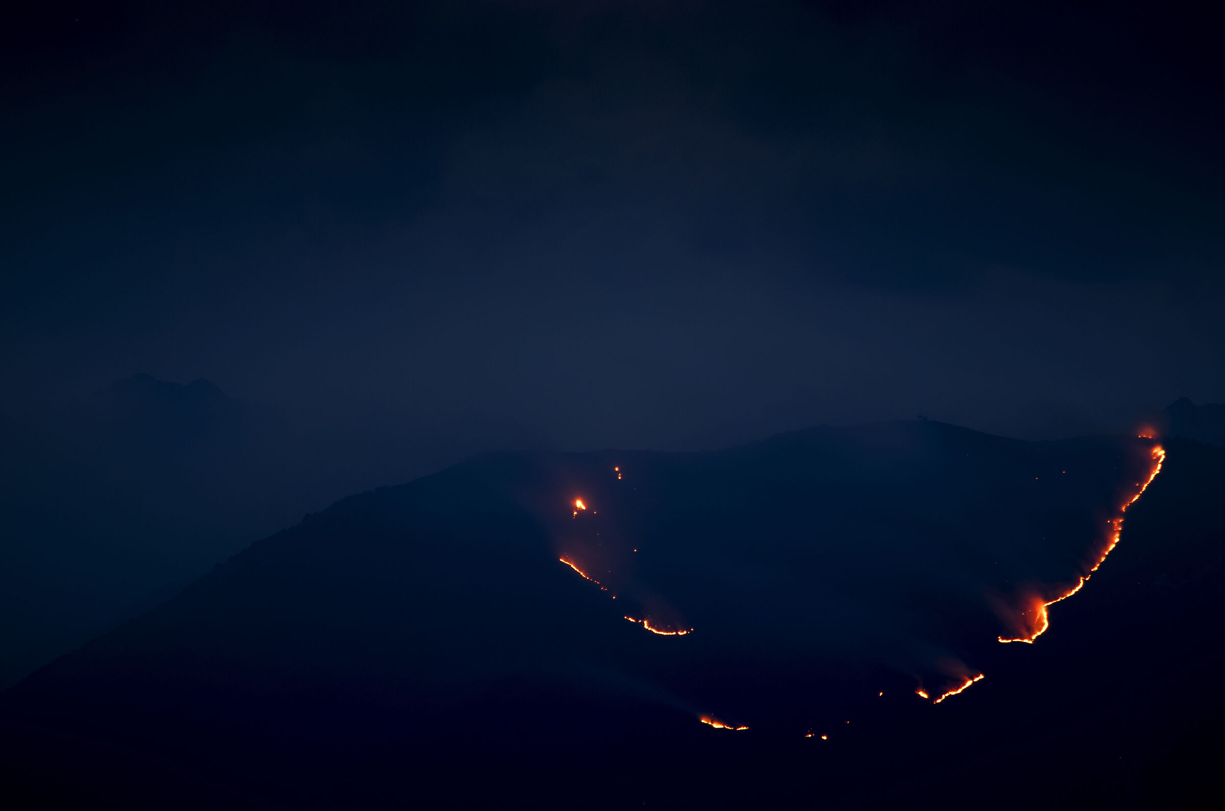 ... Monteaperta in fiamme