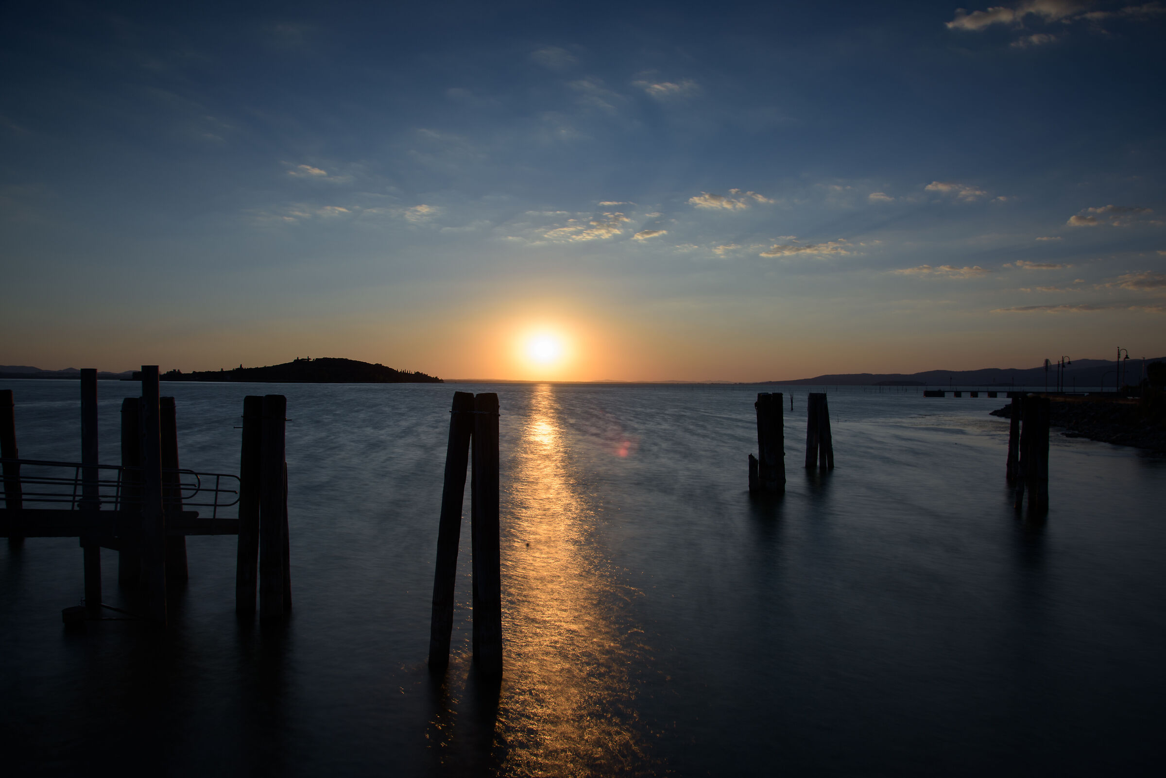 Tramonto sul Trasimeno