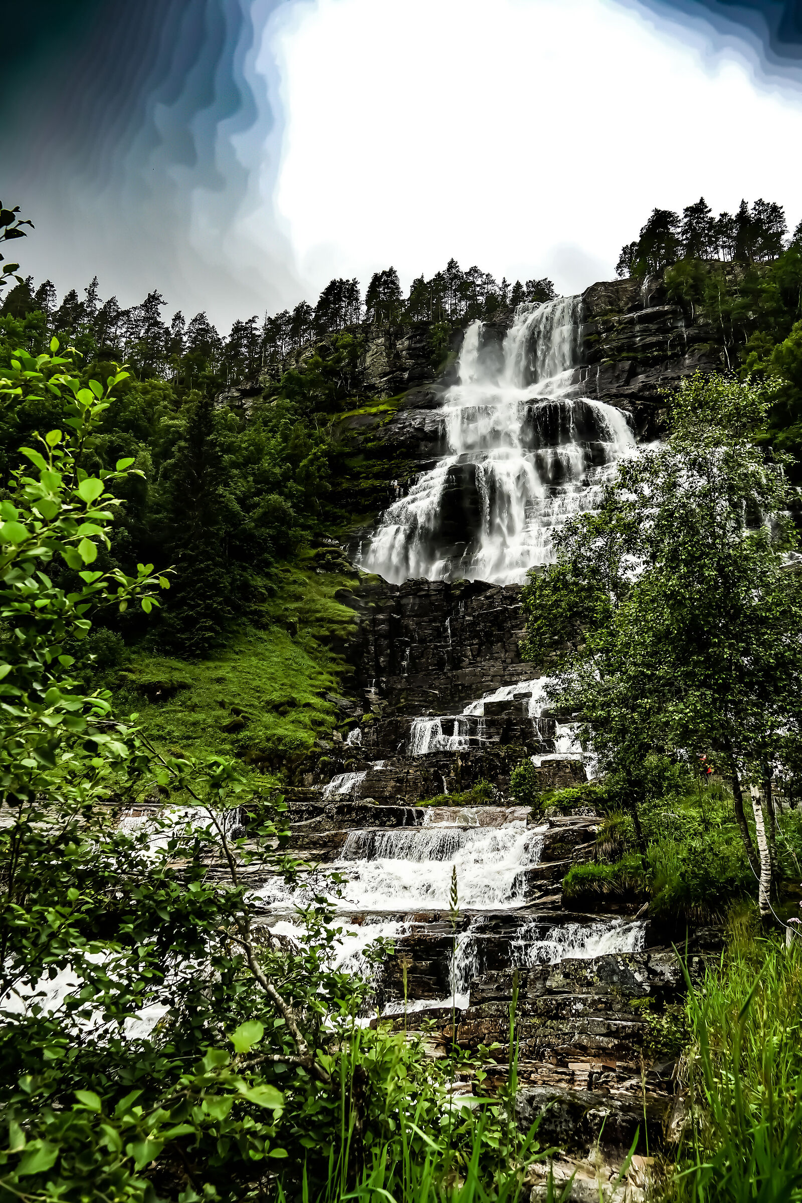 Tvindefossen Flåm Waterfall (Norway)
