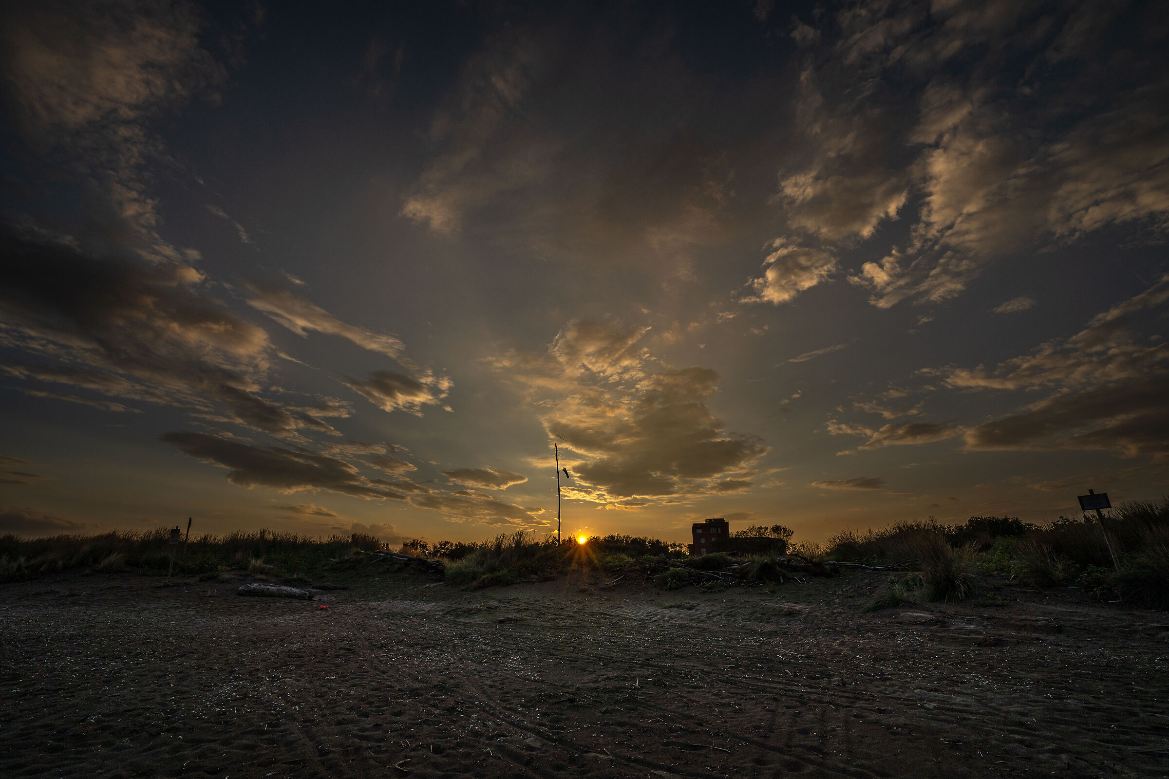 Tramonto in spiaggia