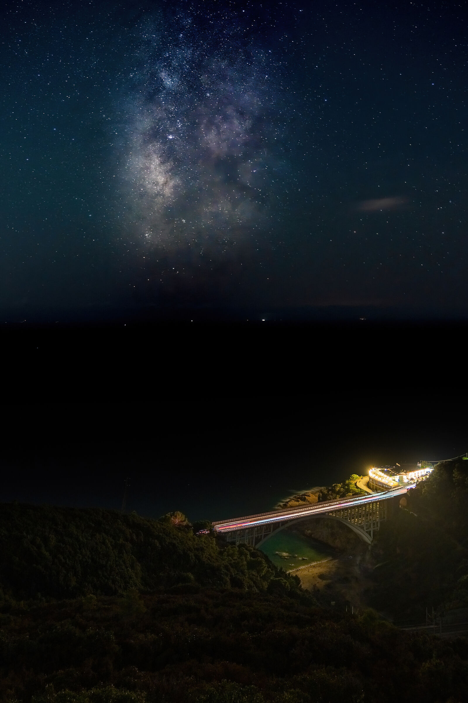 Milky Way on the sea of Livorno