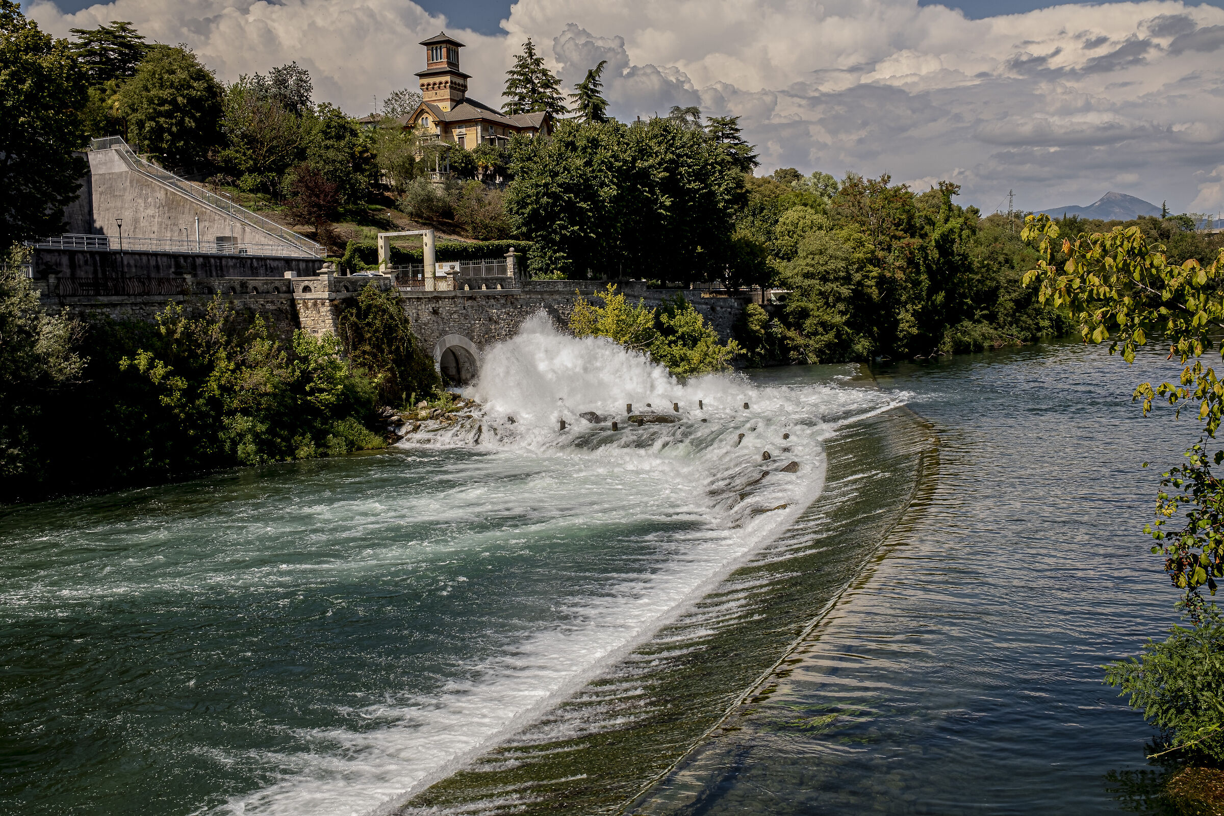 River Oglio hydroelectric power plant just restored