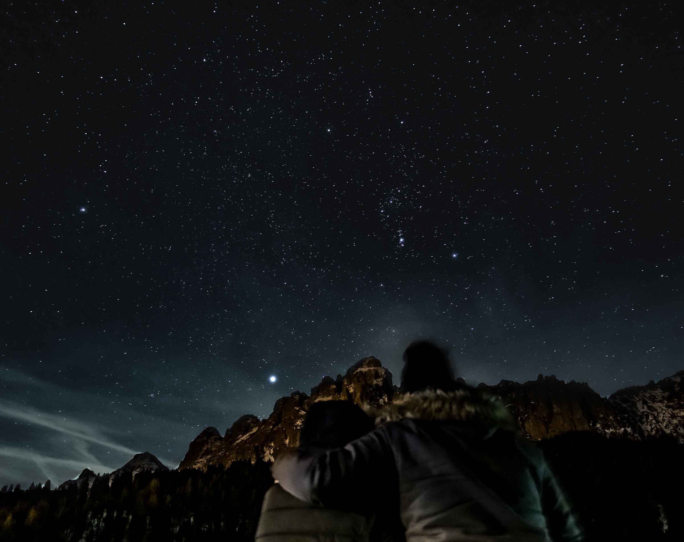 Gennaio sulle Dolomiti tra le stelle