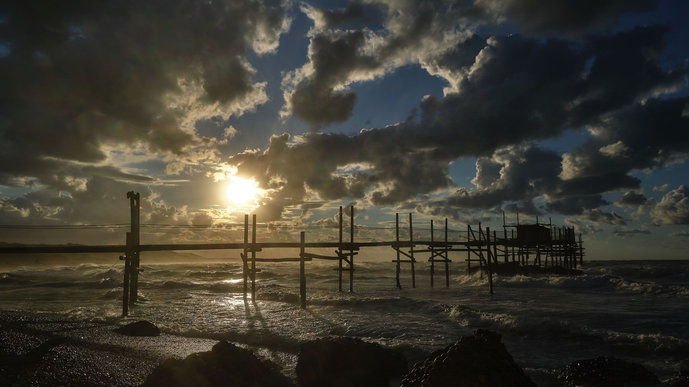 Sunset at the trabocco, Vasto