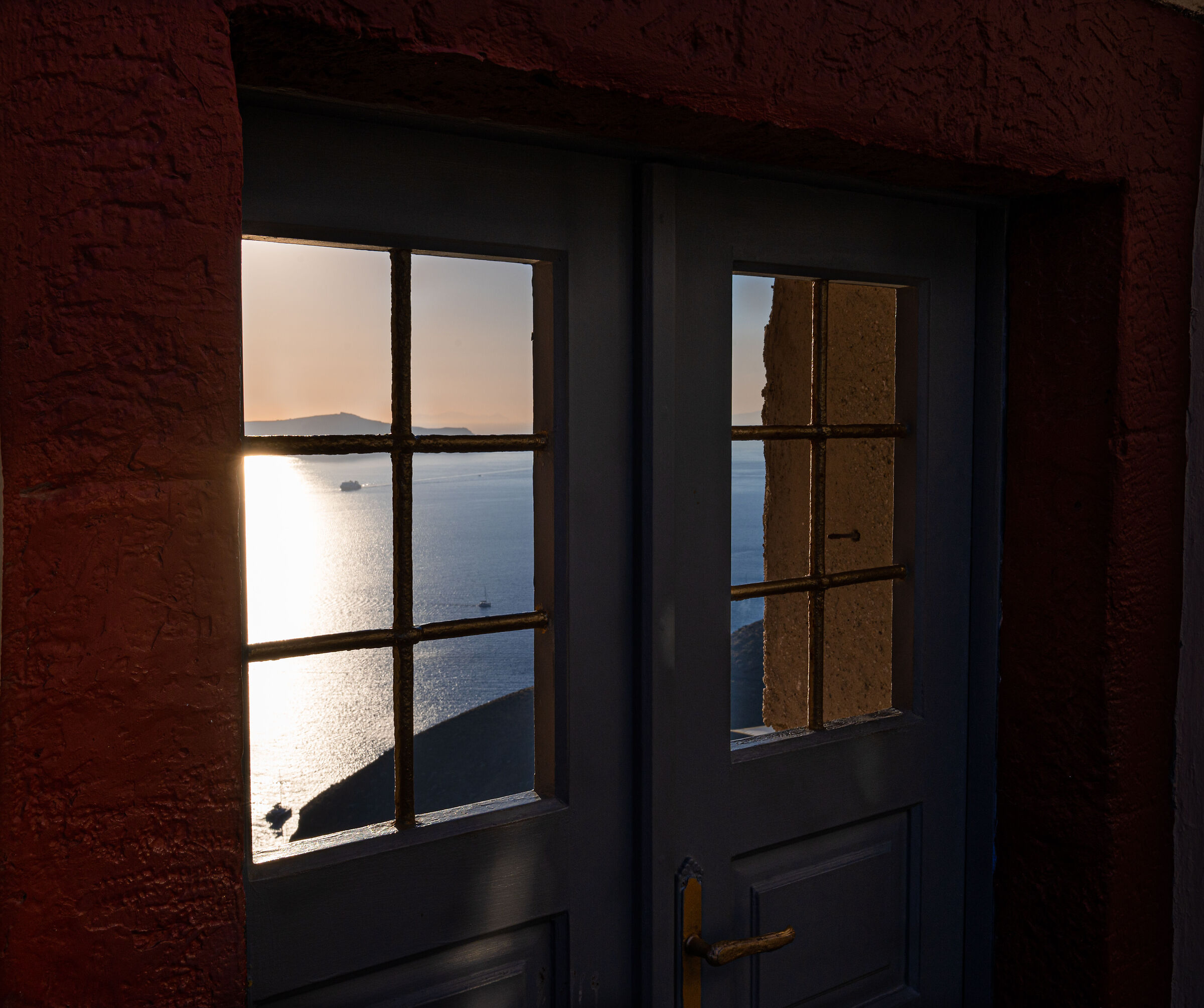 window on the caldera