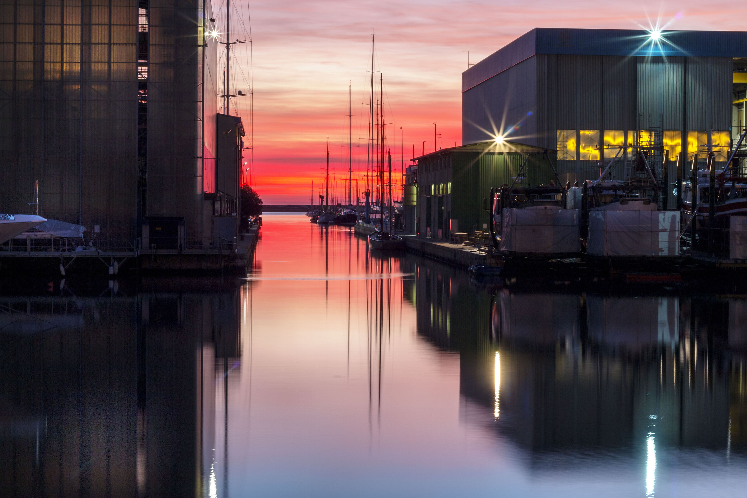 Un tramonto in Darsena