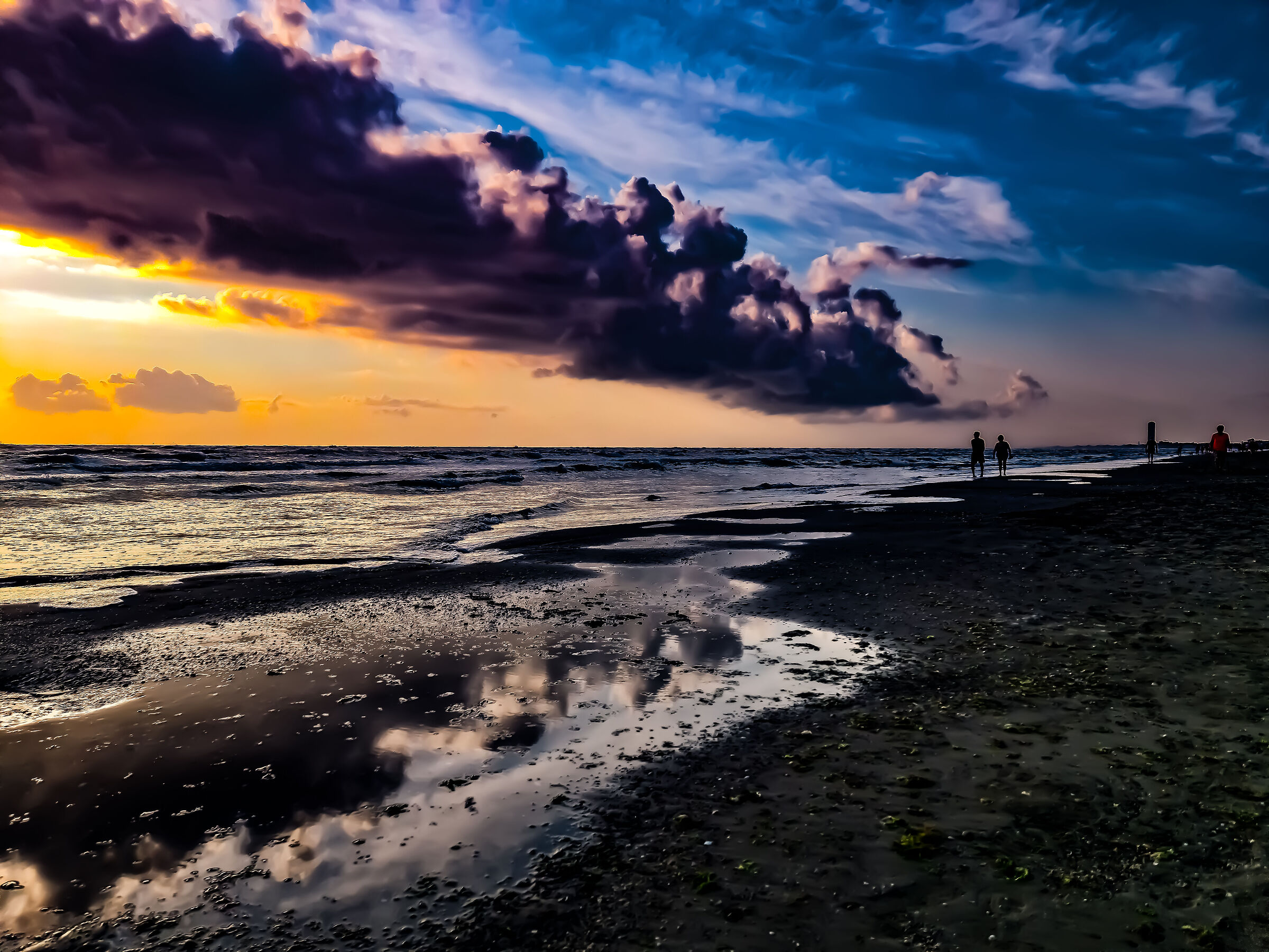 Sunrise before thunderstorm