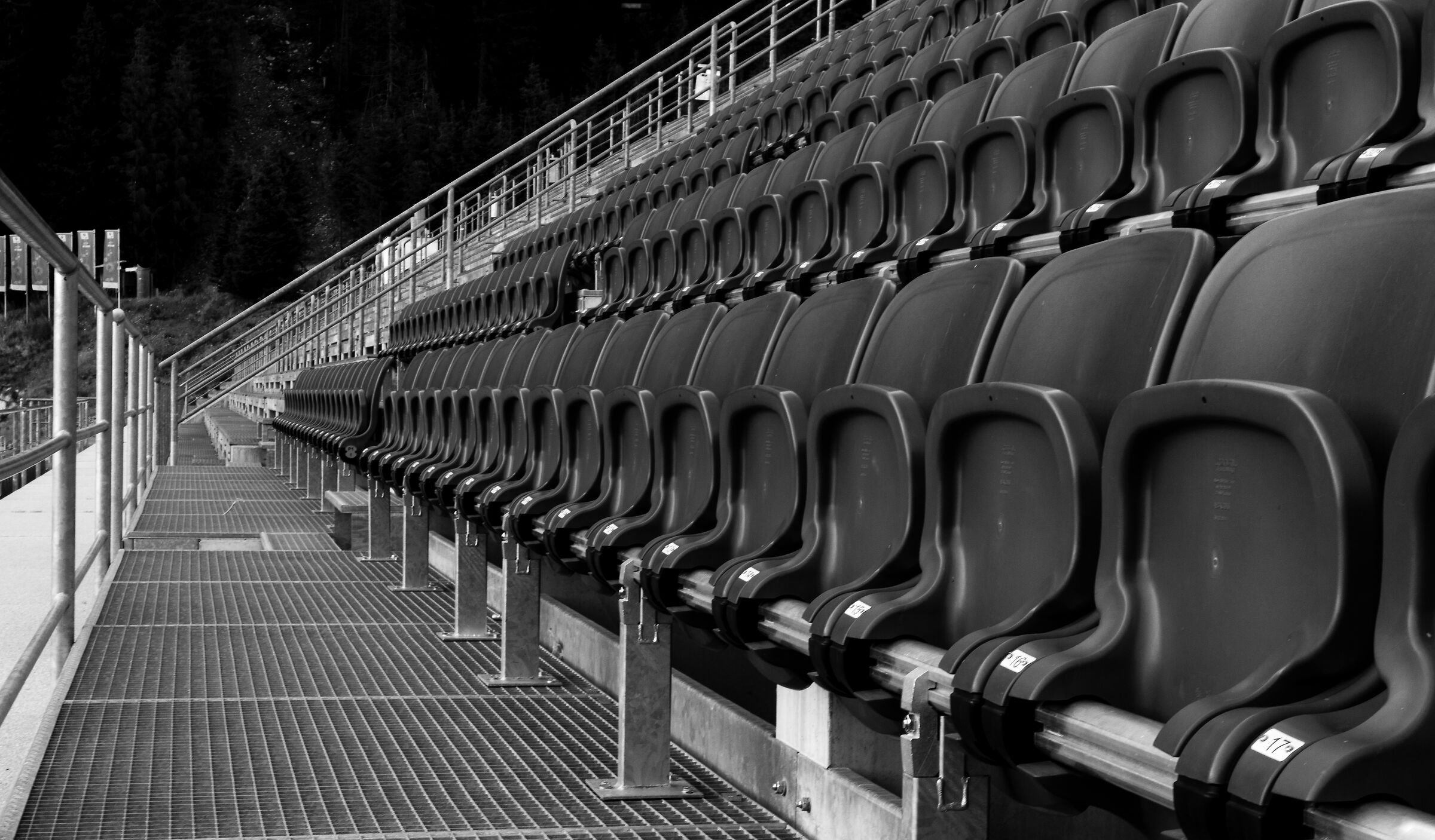 Empty stands