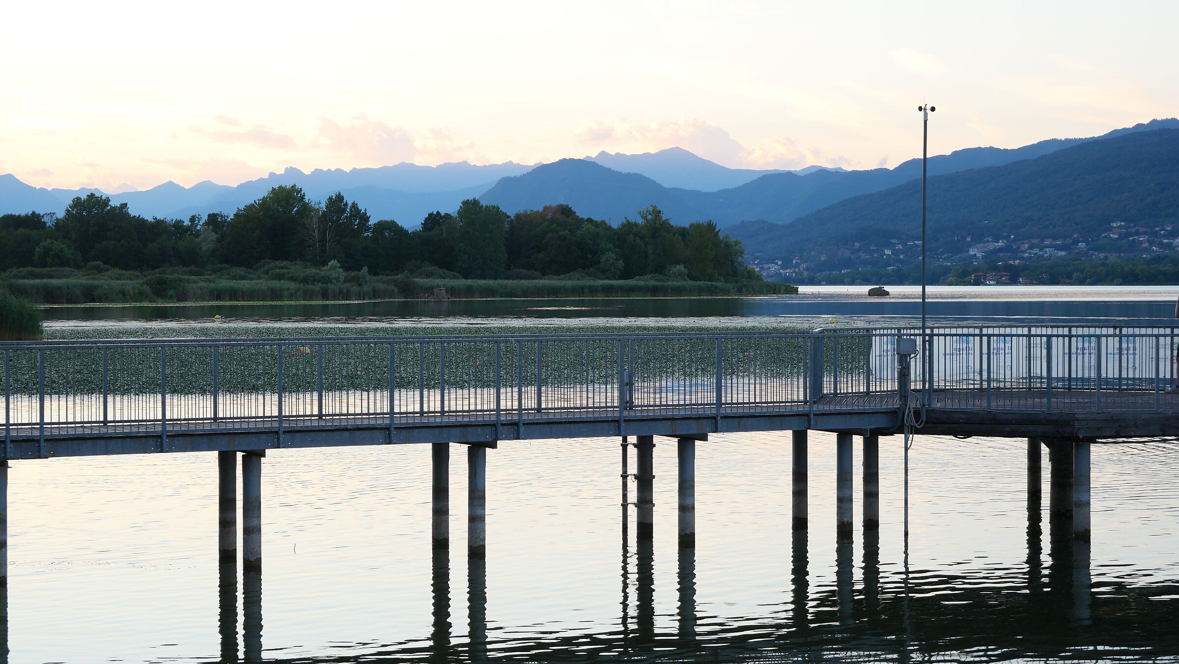 Sunset over Lake Varese