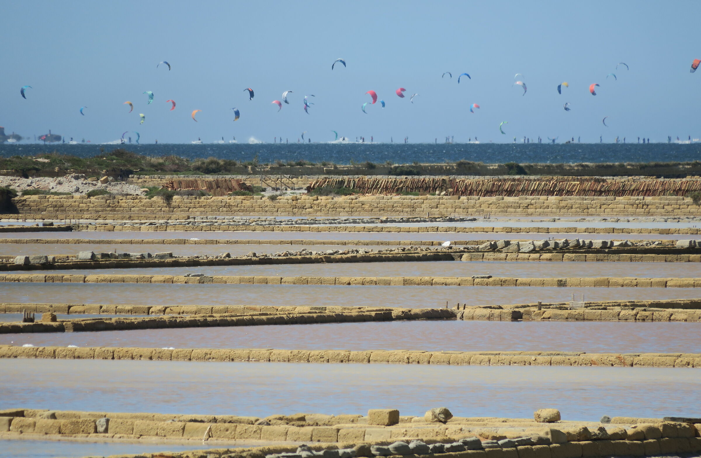 Saline di Paceco e kitesurf