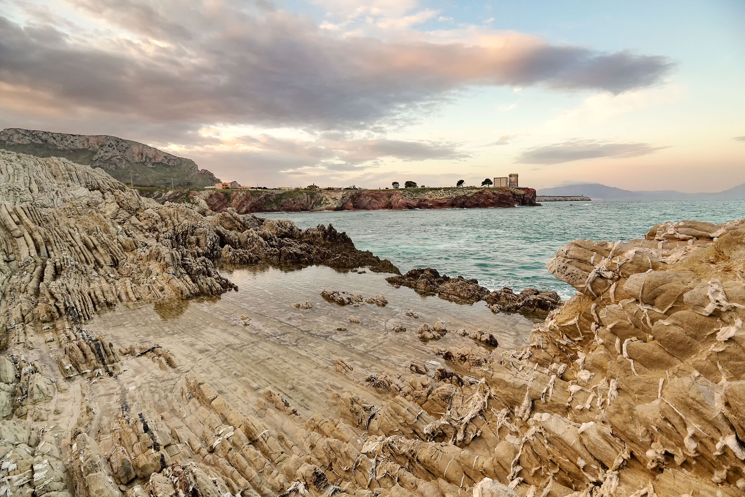 The magical cliff of Terrasini