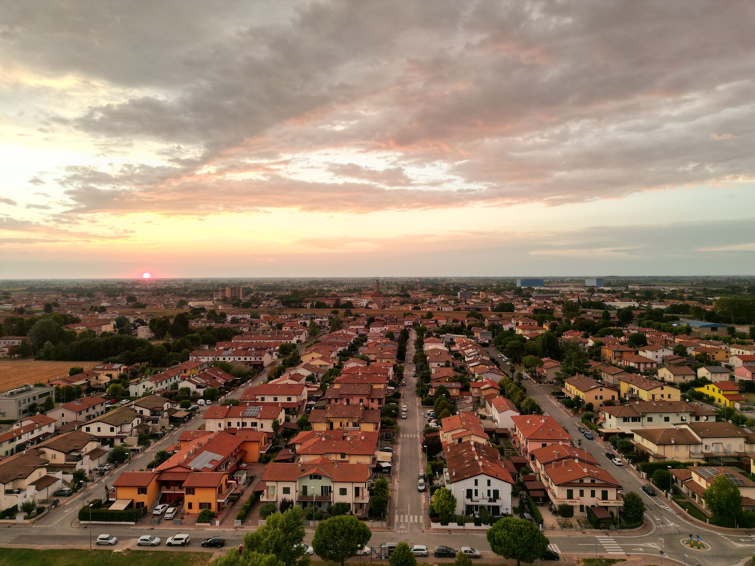 sunset on alfonsine