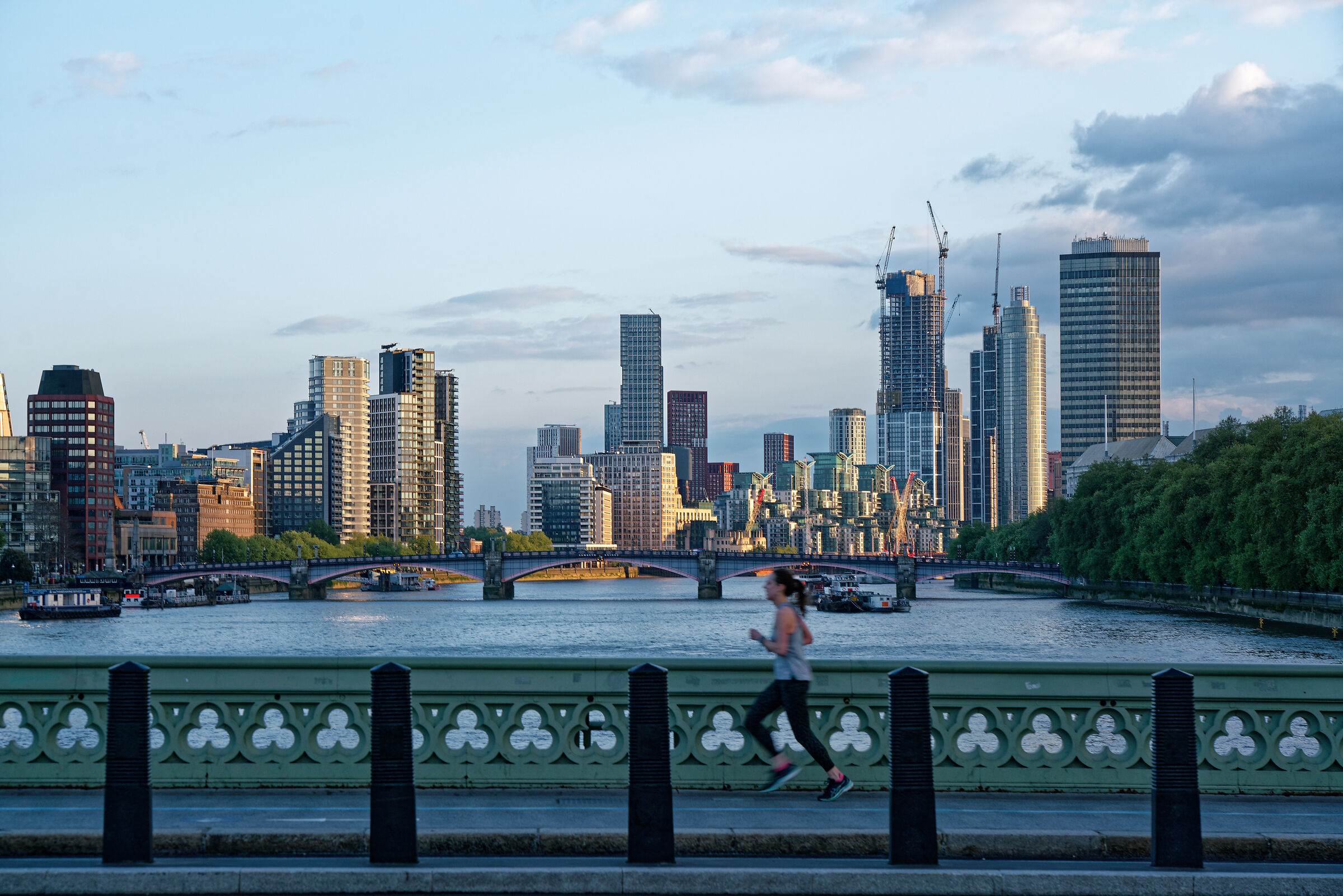 Running over the bridge