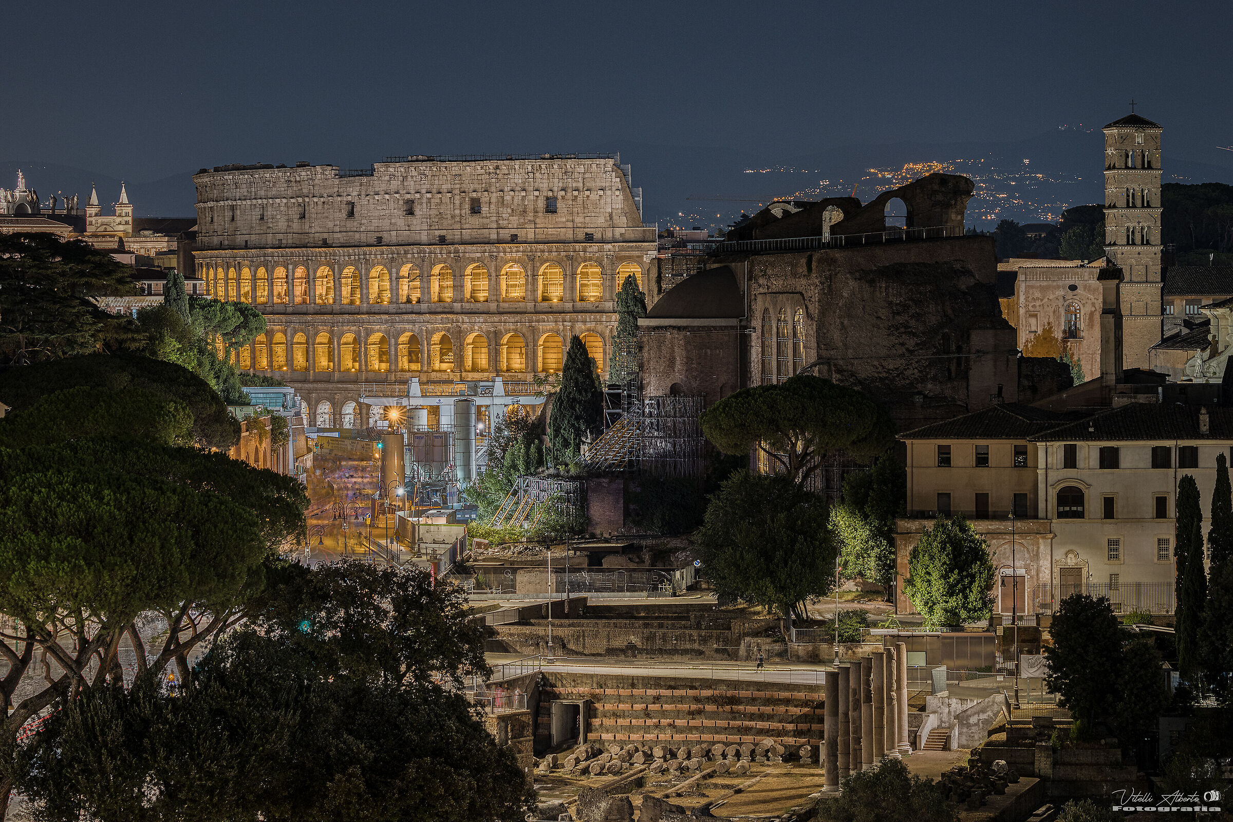 Evening view from the Vittoriano