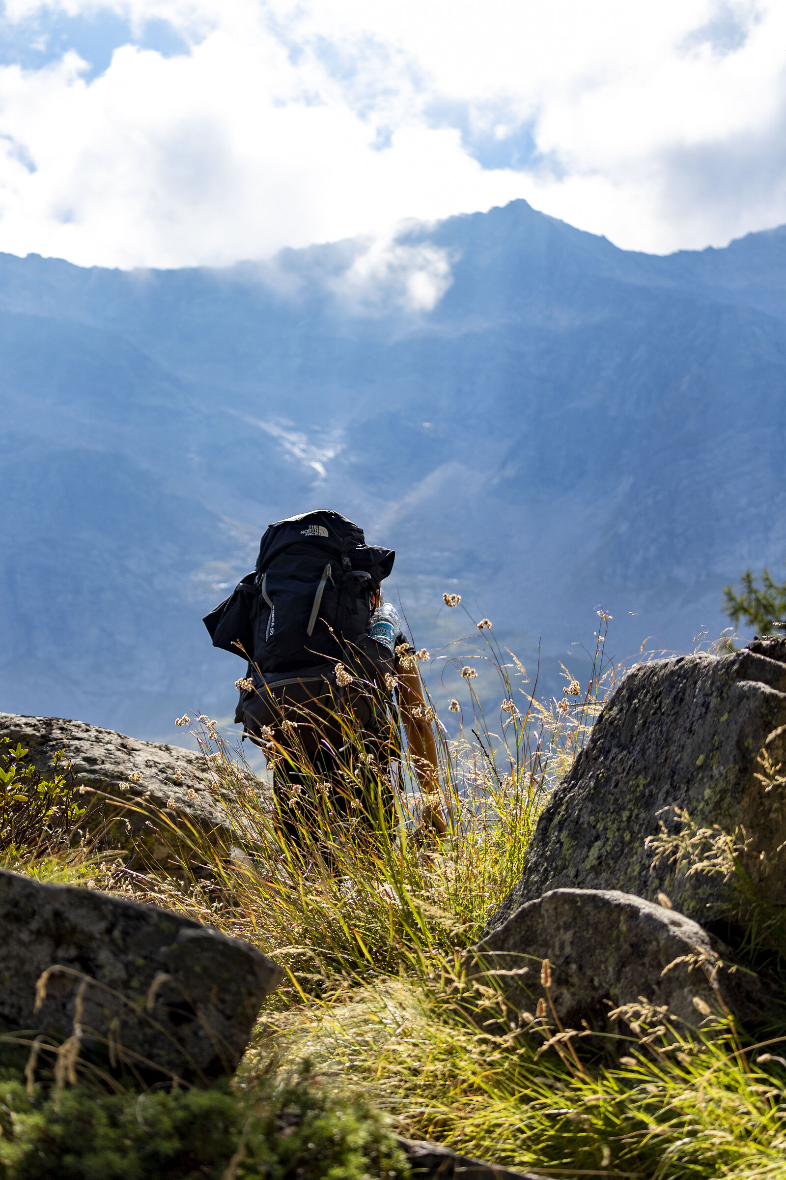Towards the Cingino bivouac