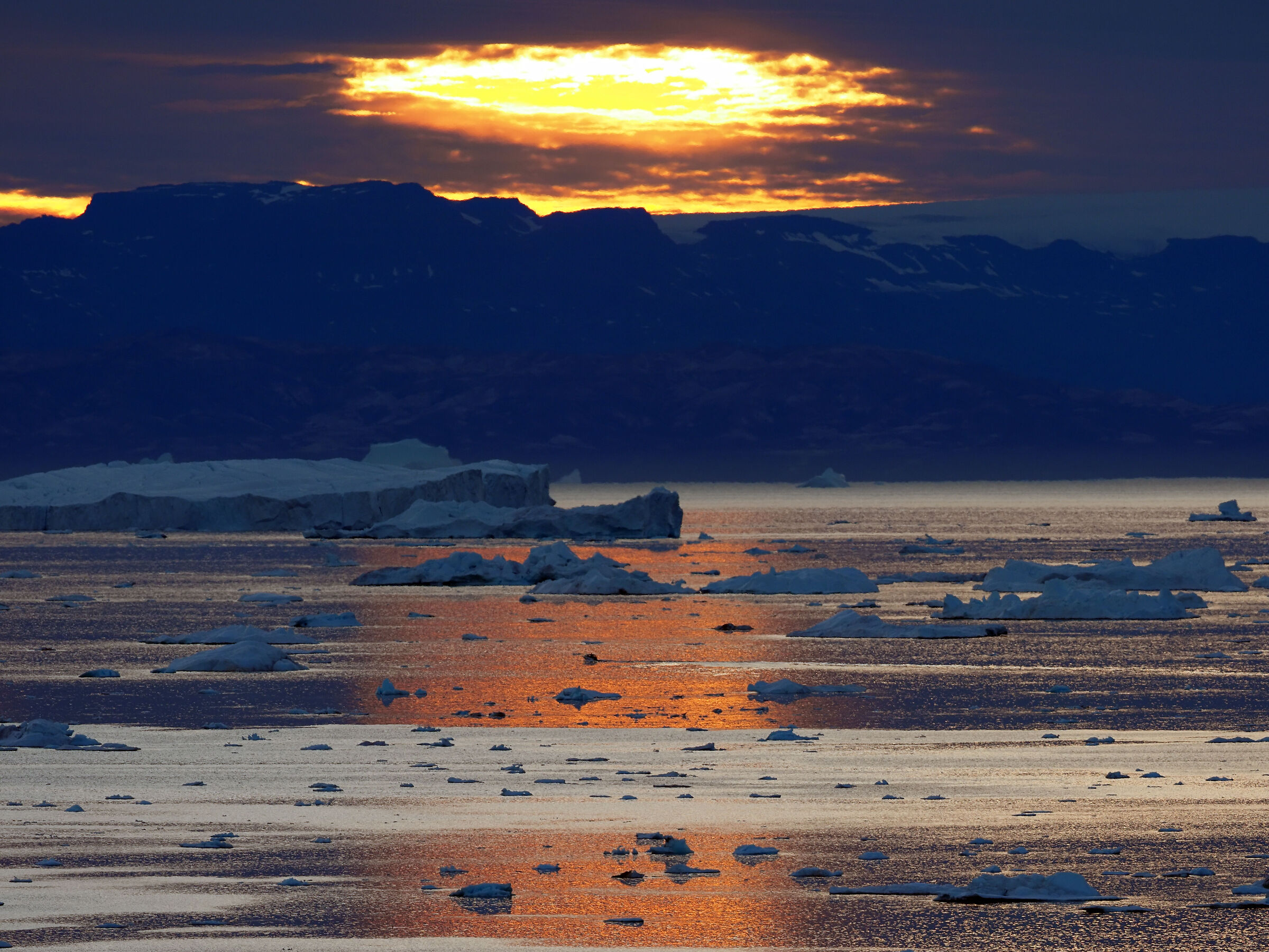 Ilulissat: tramonto estivo