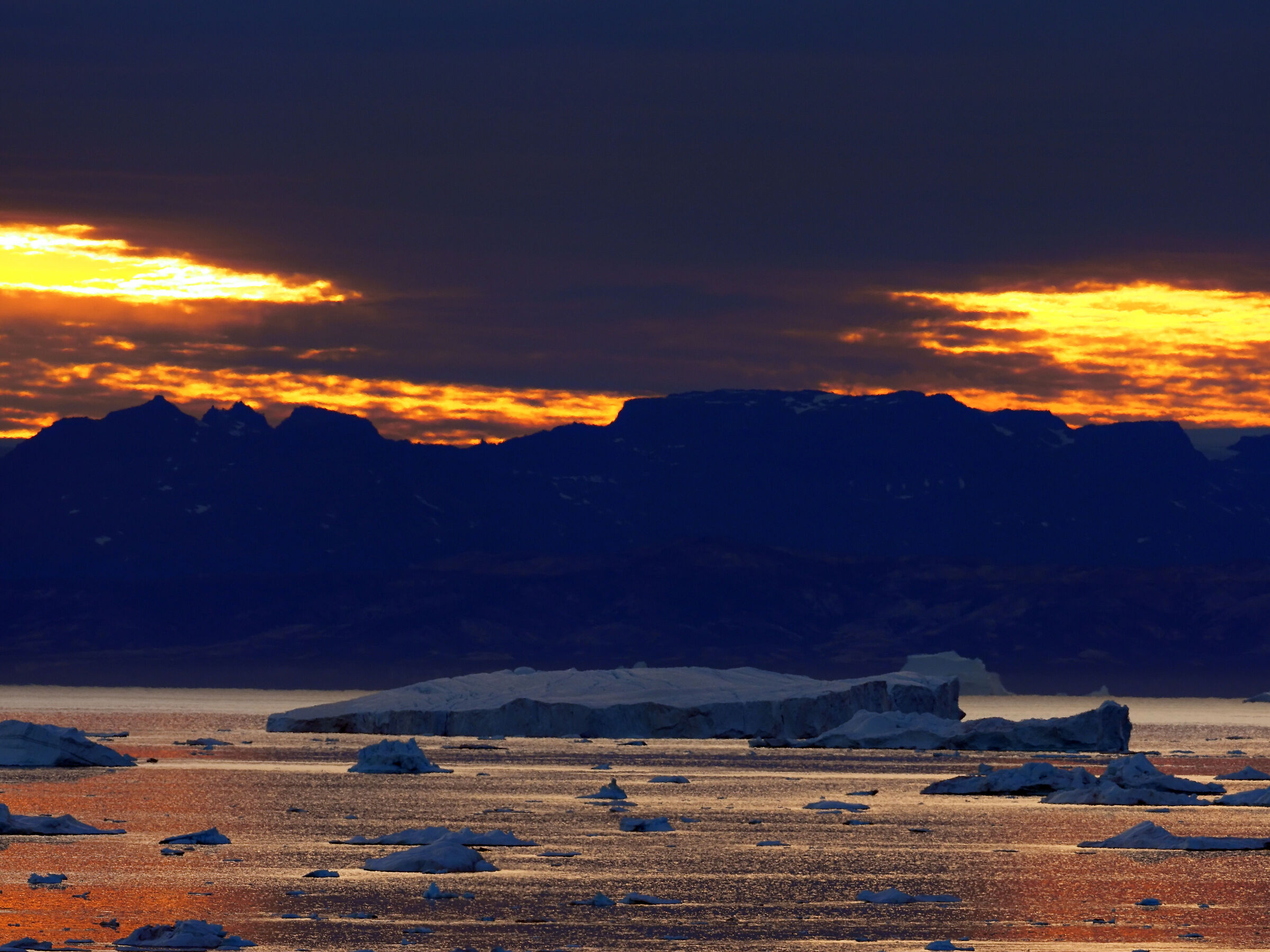 Ilulissat: tramonto estivo