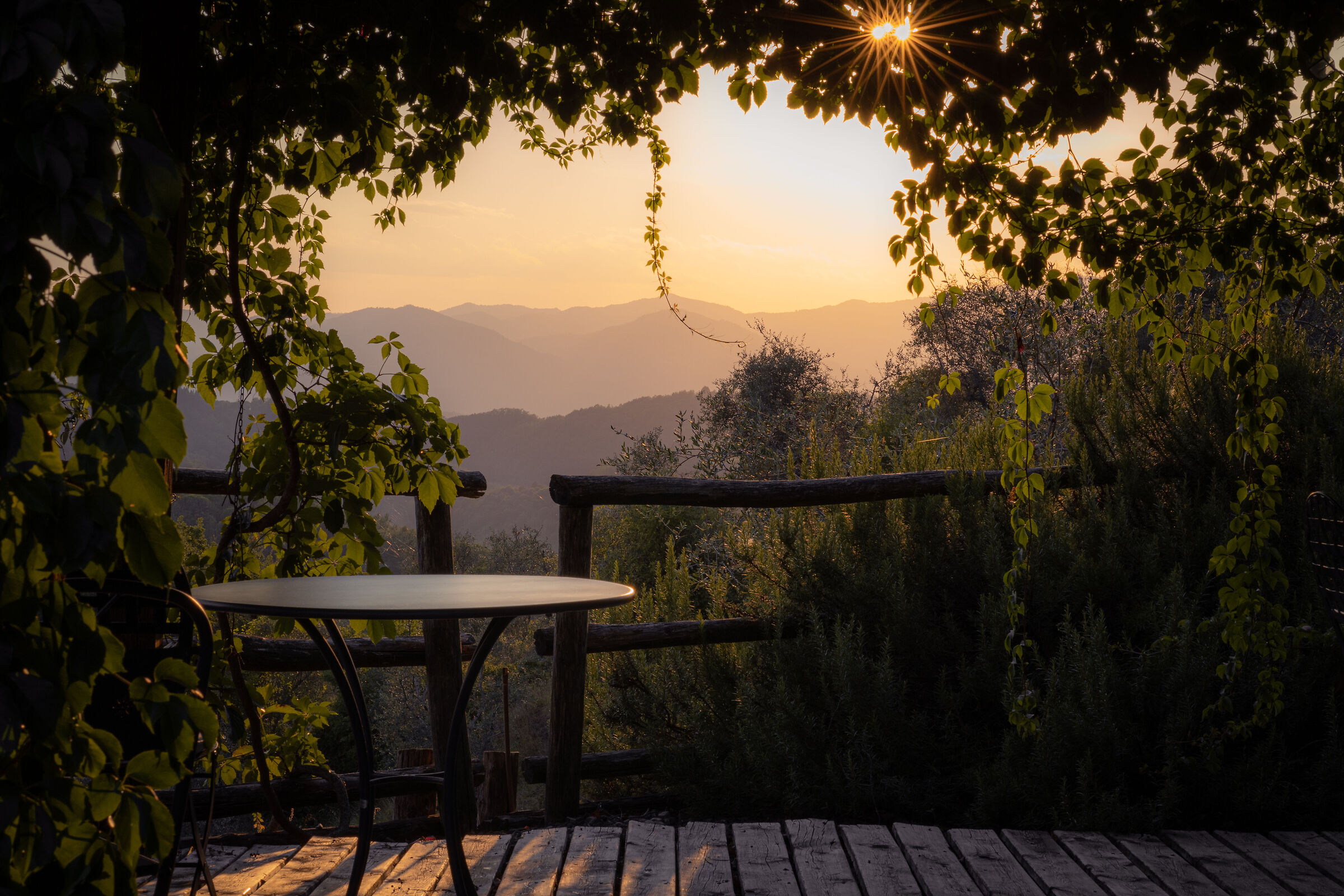 Glimpse of the Apuan Alps