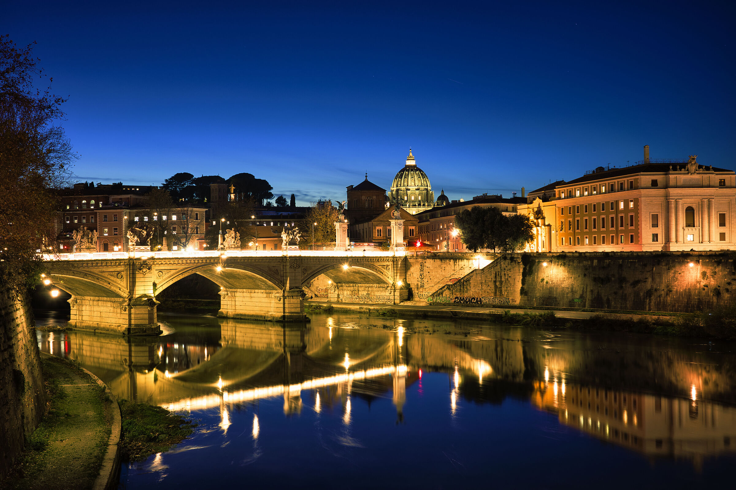 il tevere da ponte Sant'Angelo