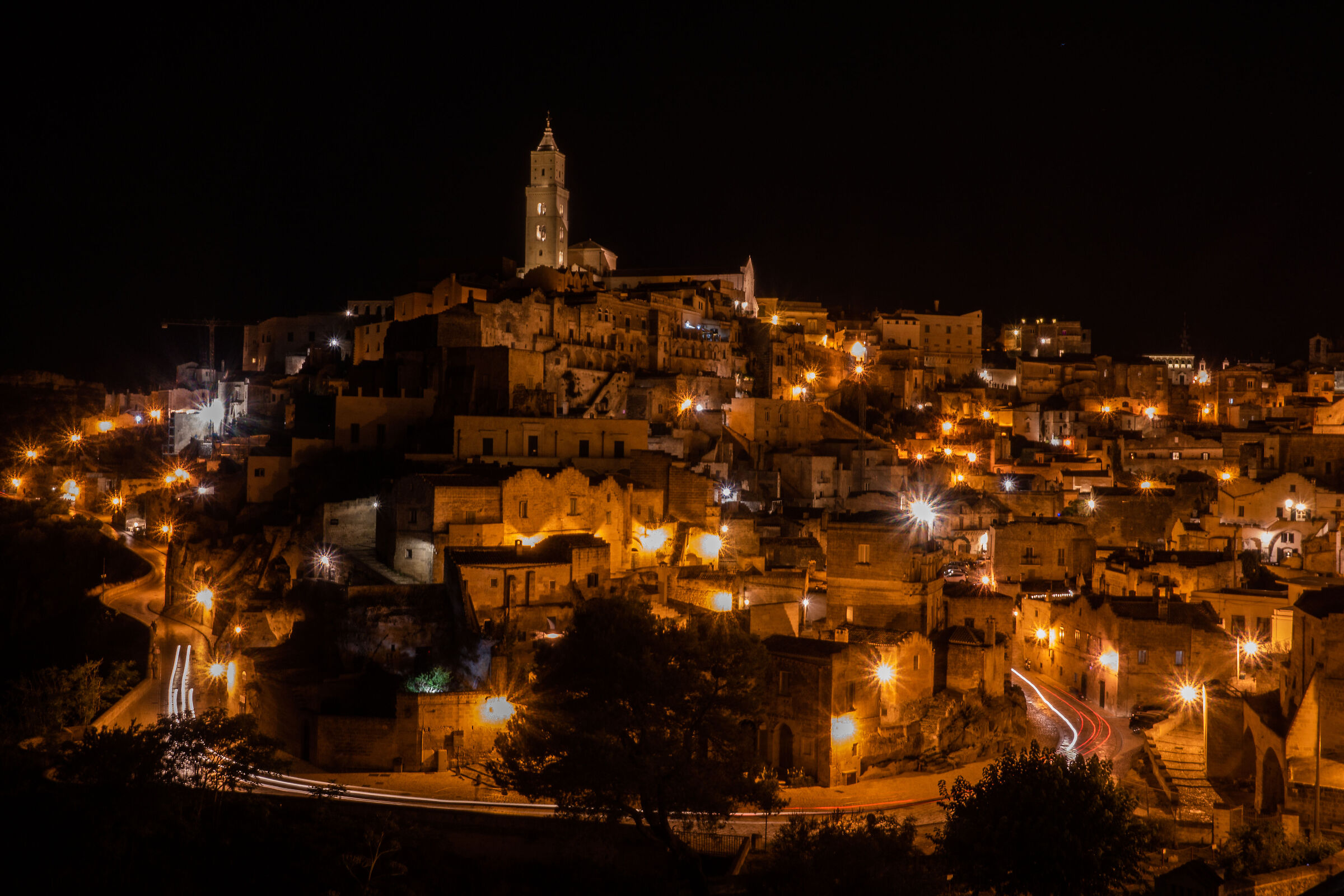 The lights of Matera