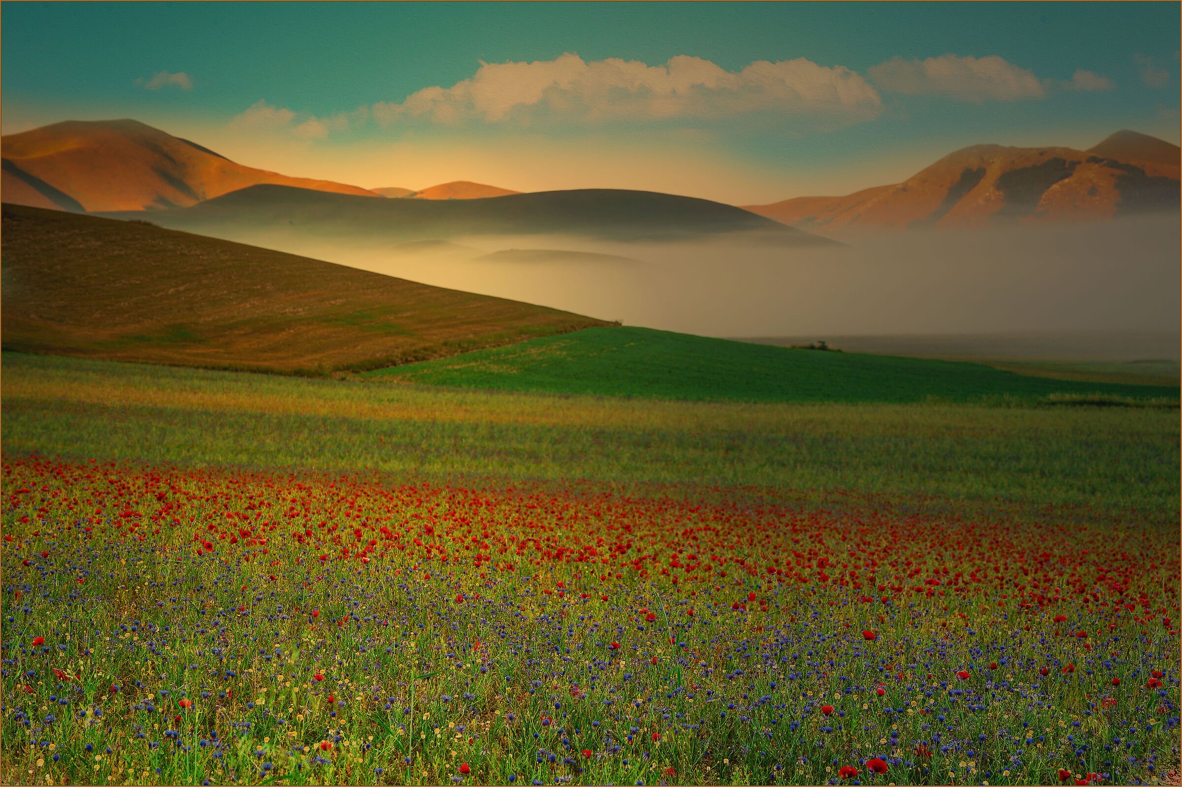 Pian Grande flowered