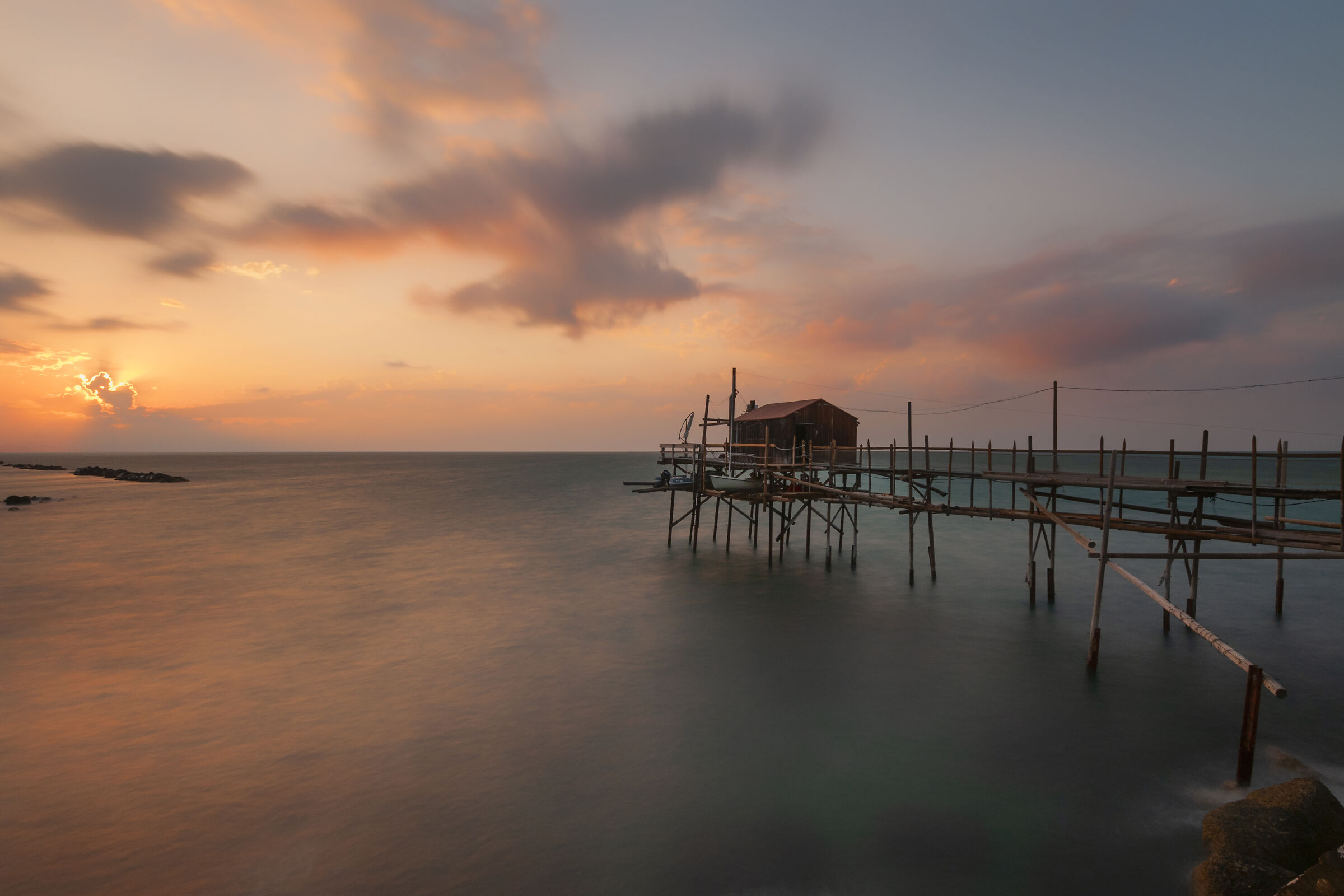 Trabocco al tramonto, Termoli