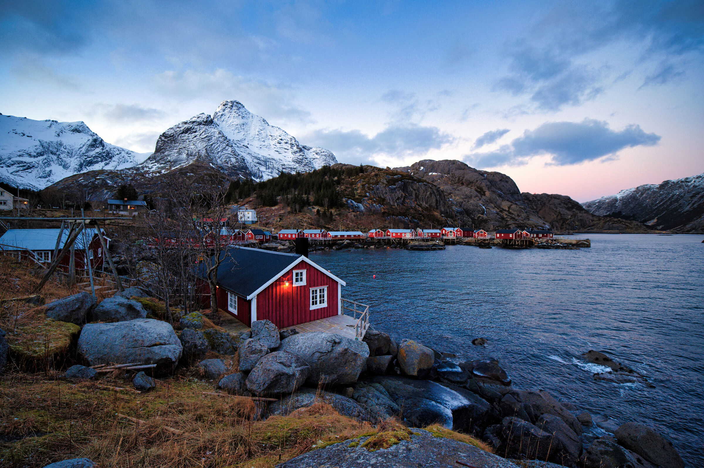 Nusfjord at dusk