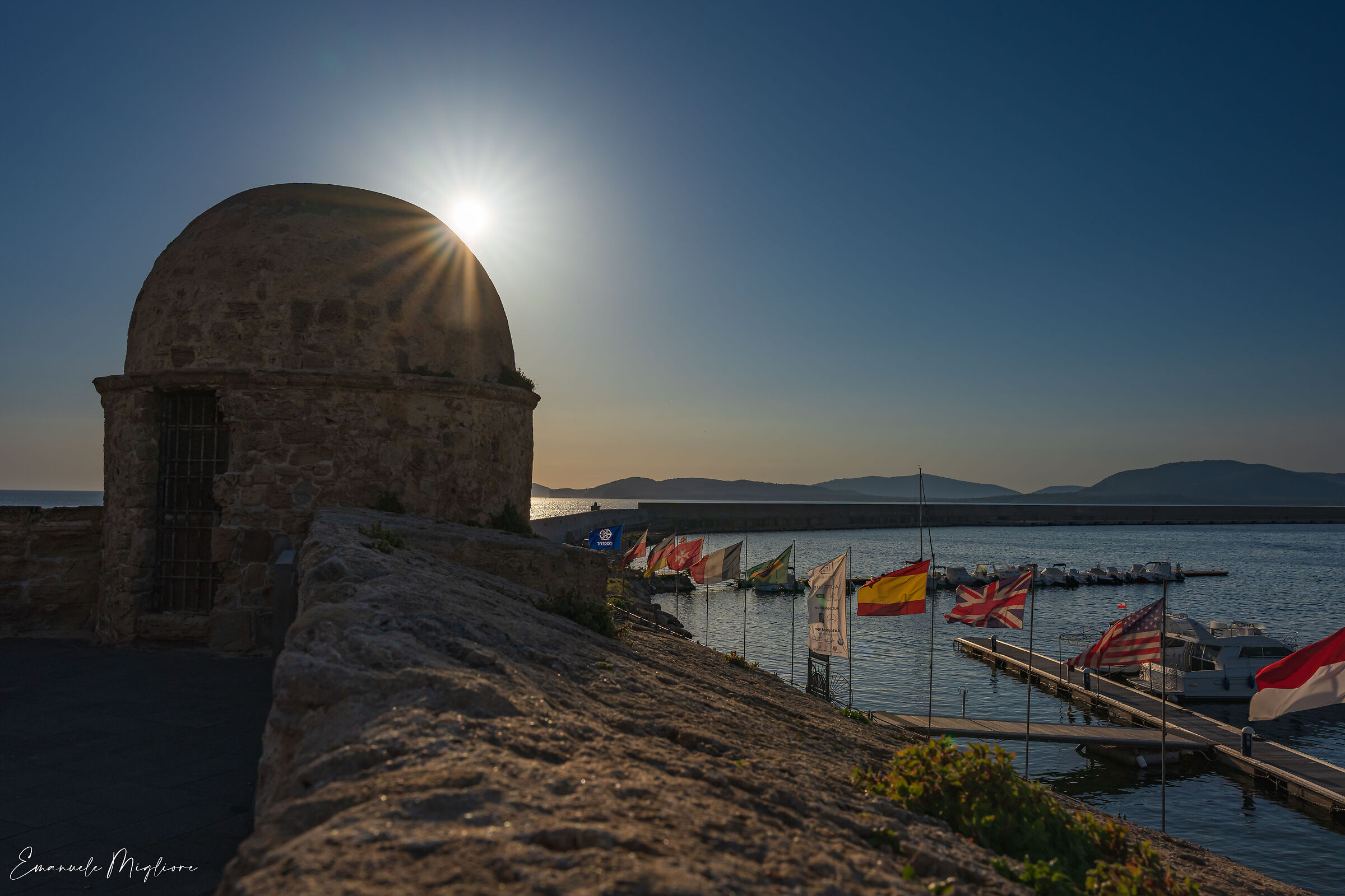 Vista porticciolo dai bastioni - Alghero