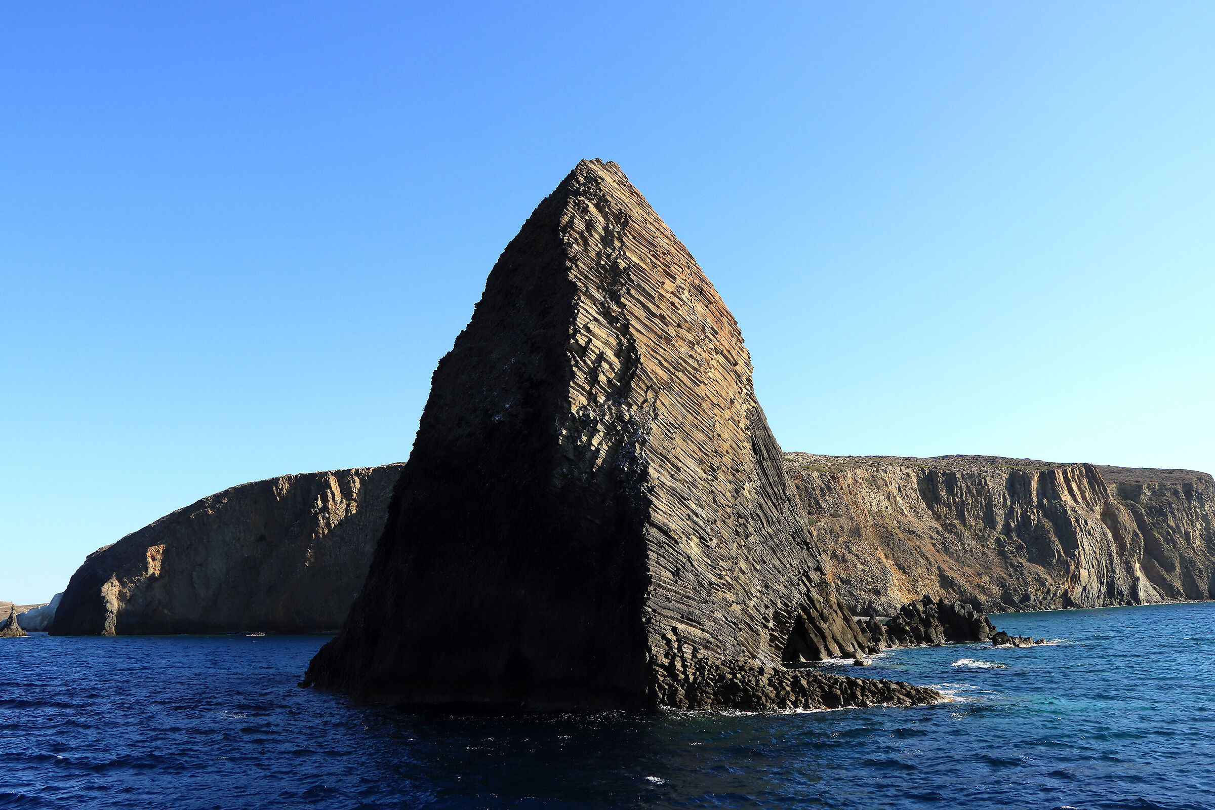 80 meters of black basalt