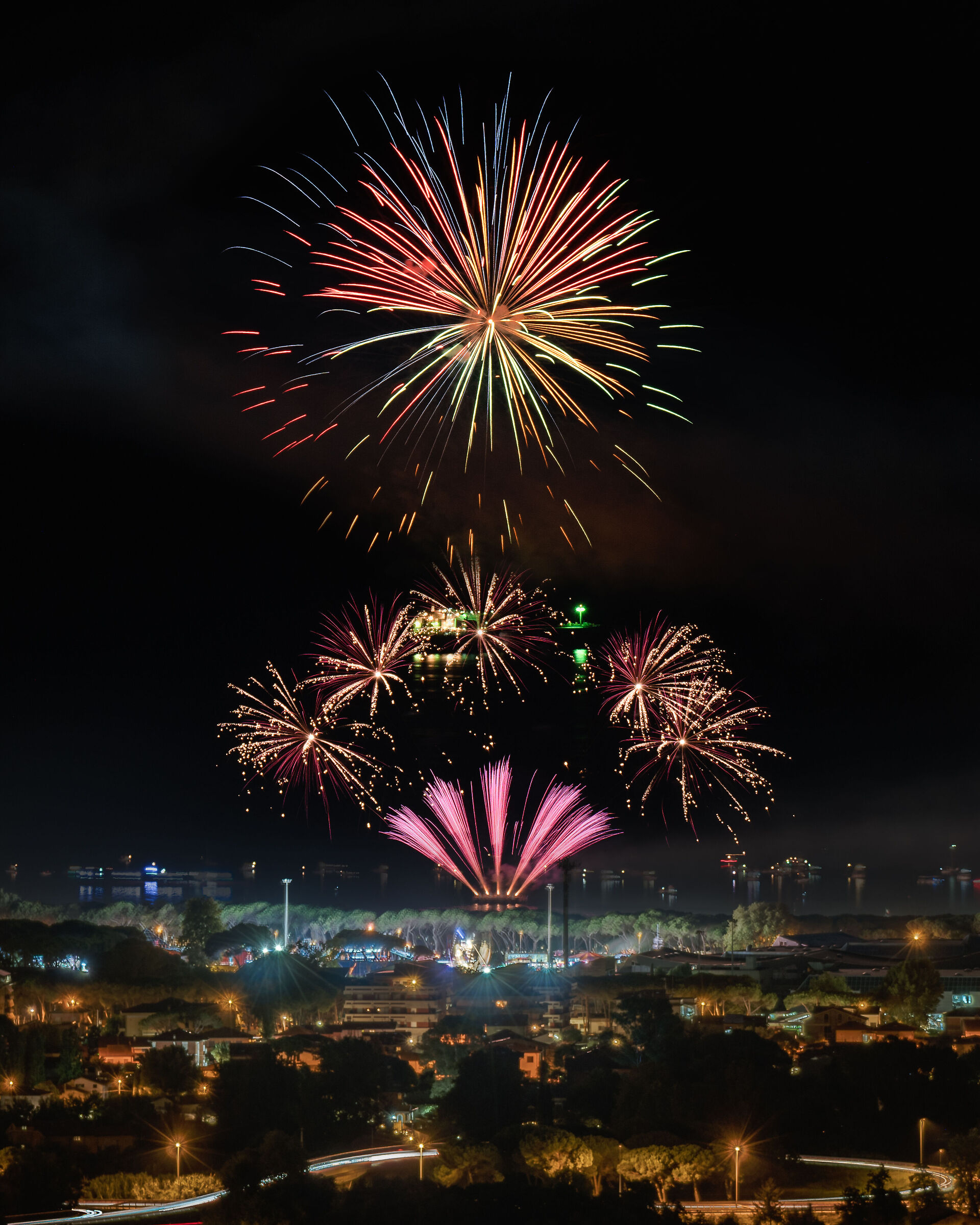 Fires in Marina di Carrara