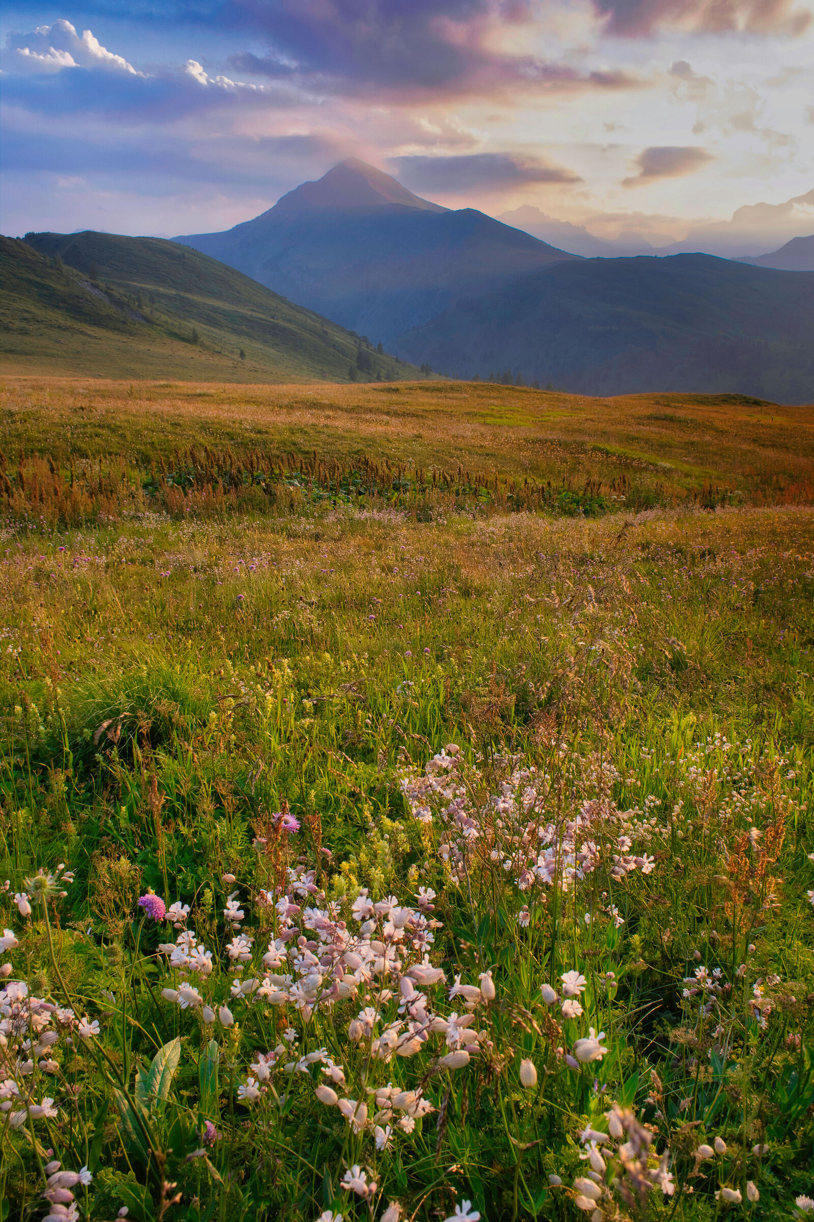 Tramonto verso il Col di Lana