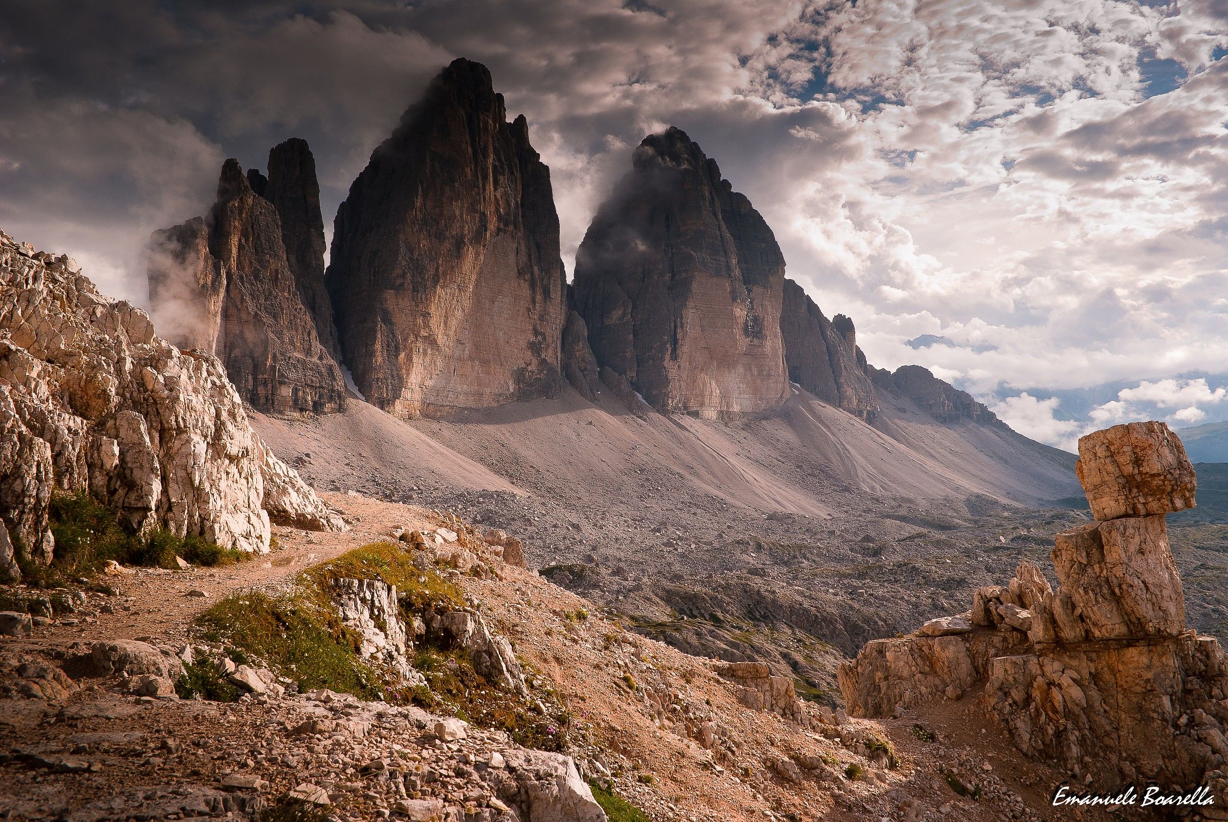 Tre Cime di Lavaredo, Dolomiti, Italia.