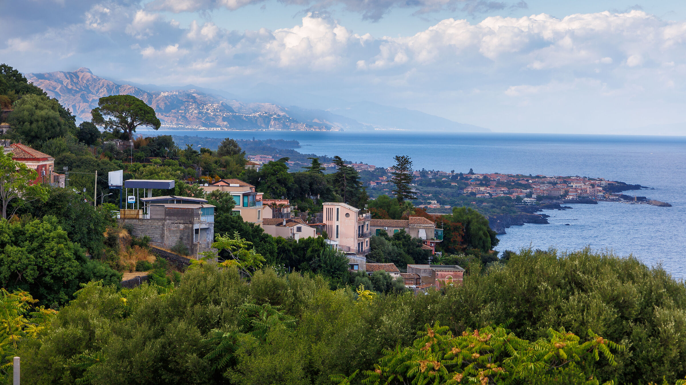 Panoramic view of Taormina