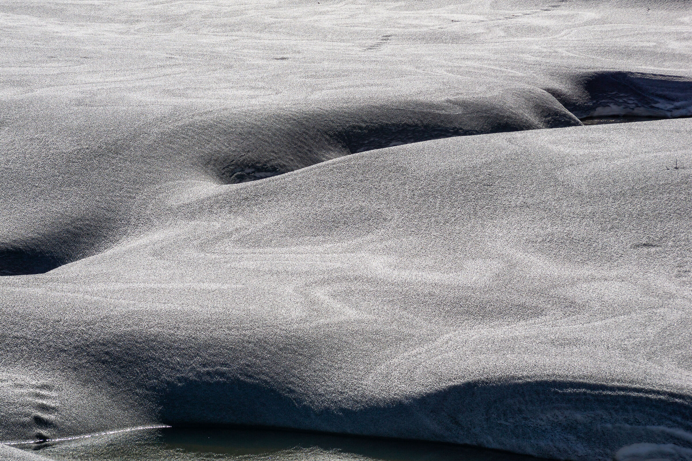 Snow and ash