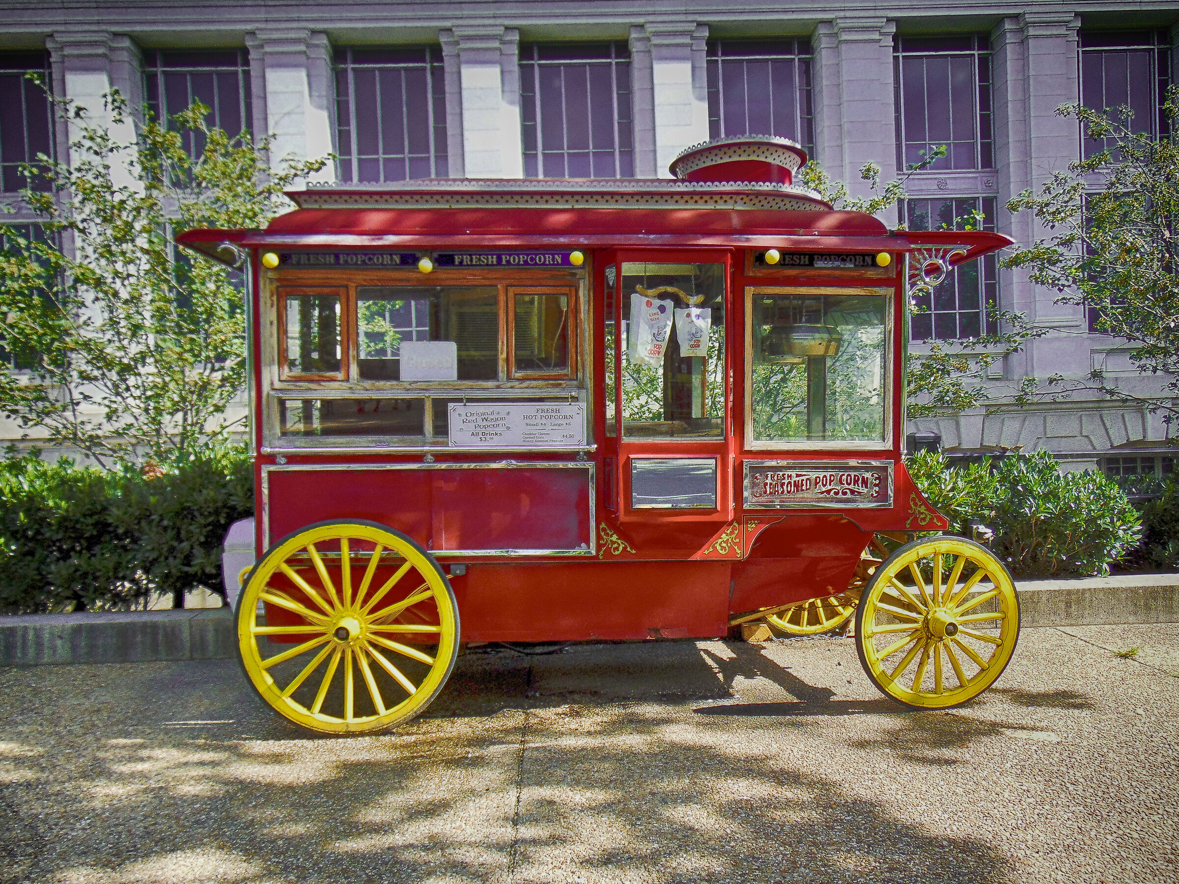 Pop Corn stand in Washington