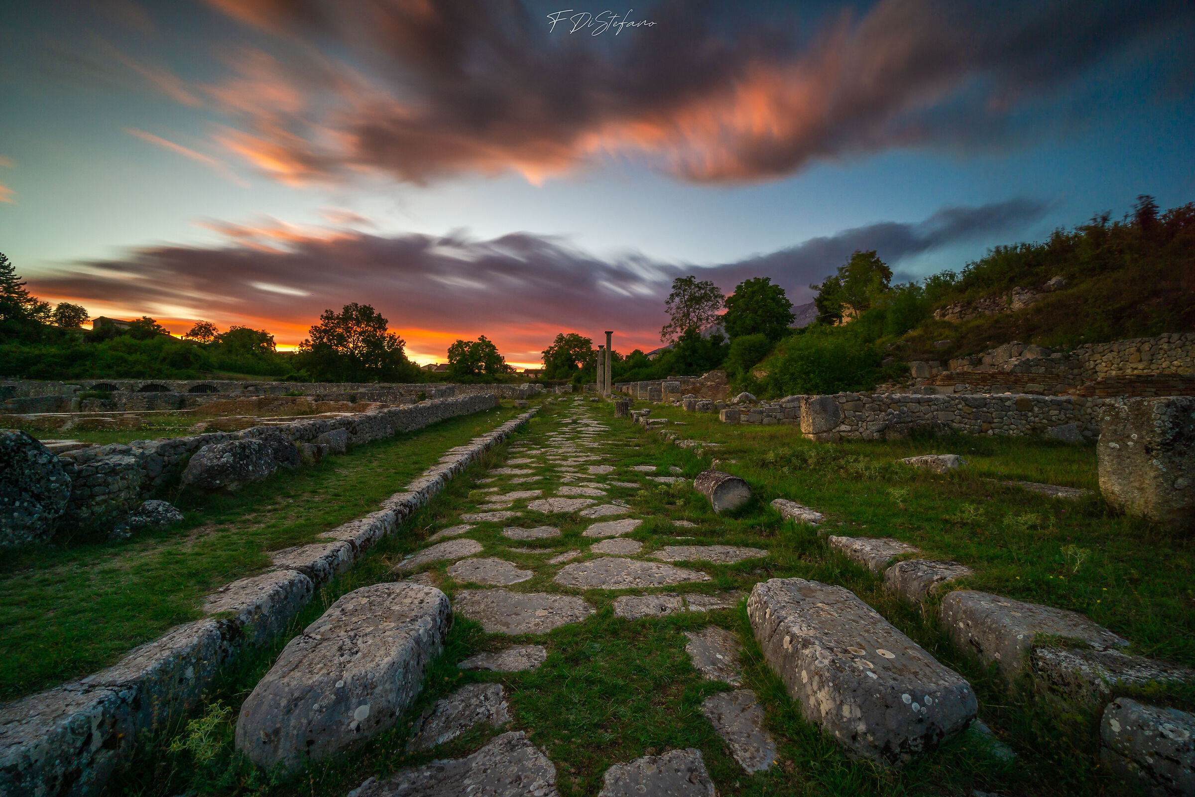 Il cielo sopra ad Alba Fucens
